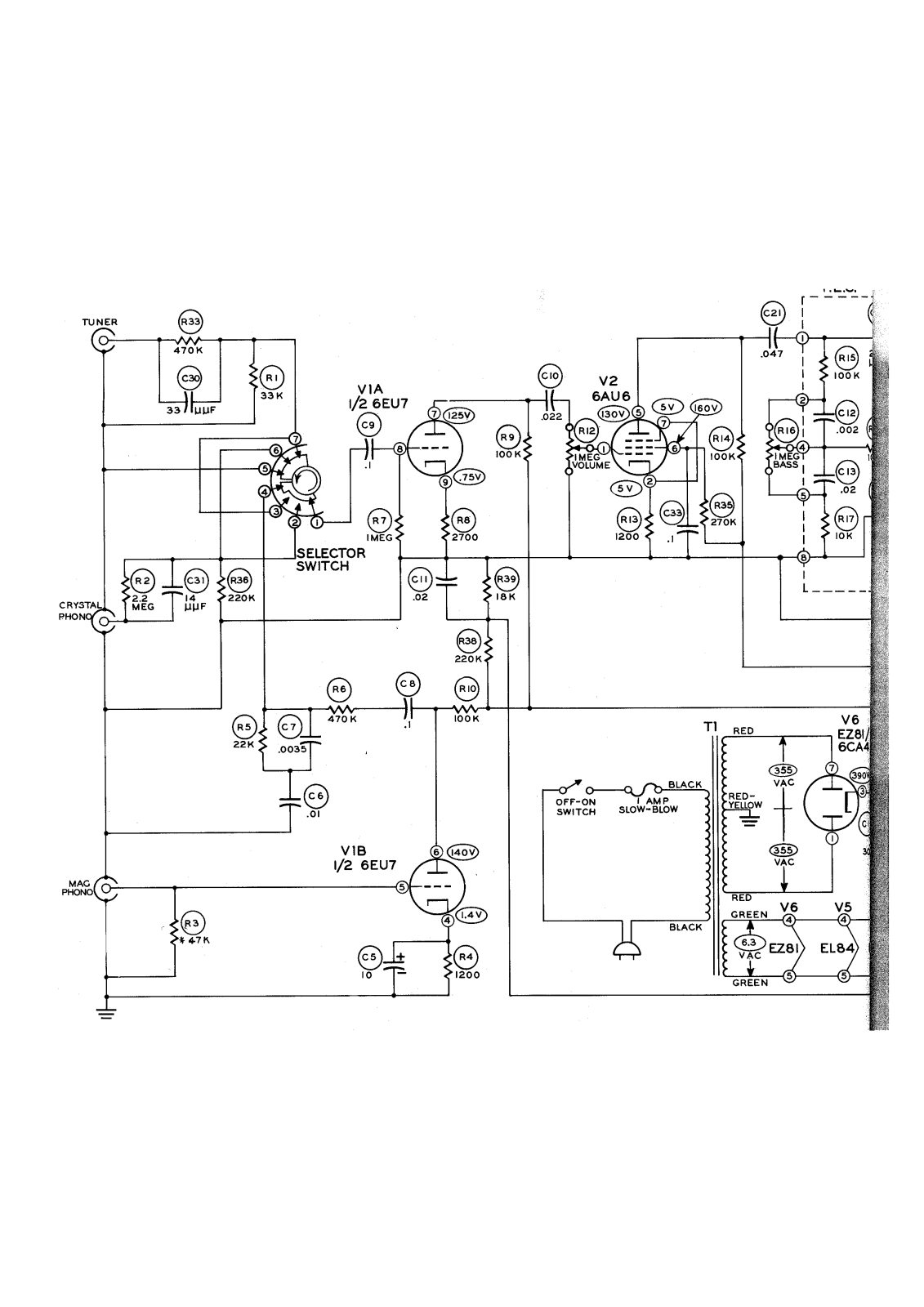 Heath Company AA-161 Schematic