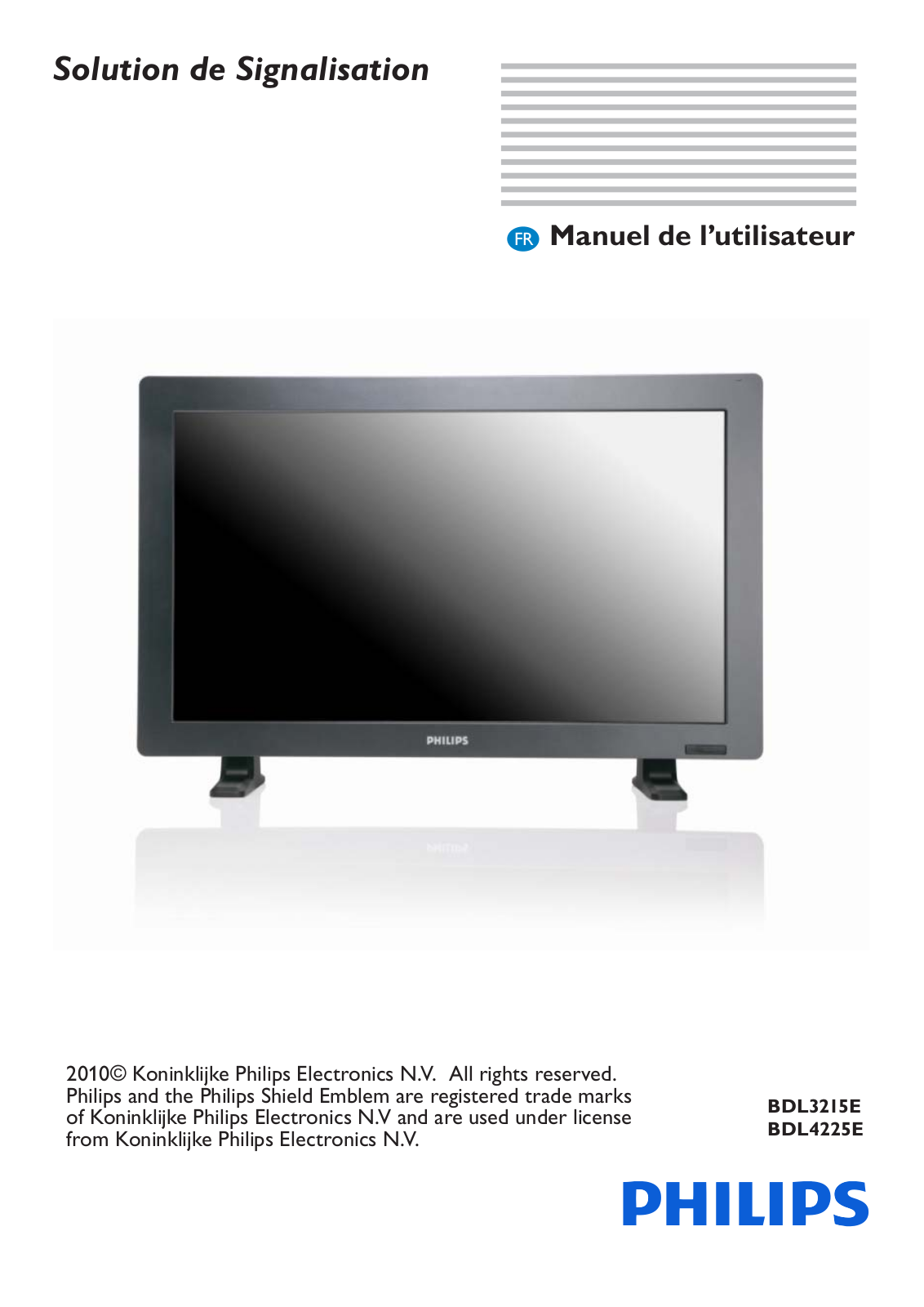 PHILIPS BDL3215E, BDL4225E User Manual