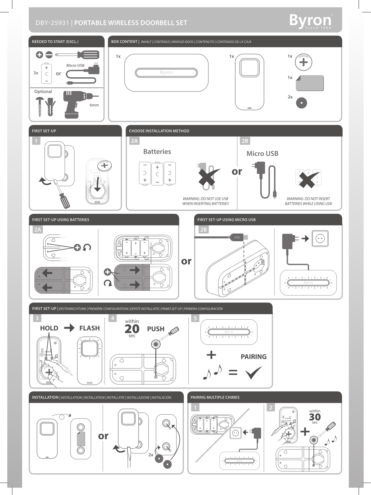 Byron DBY-25931 User guide