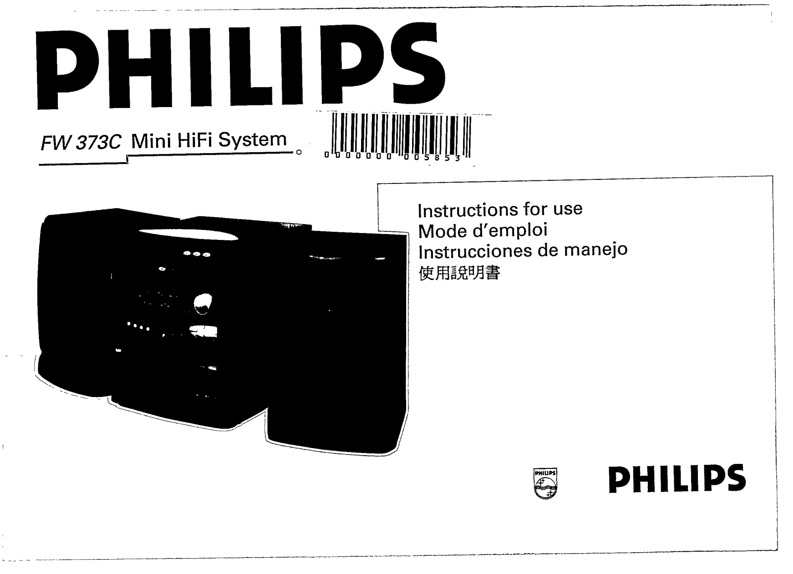 Philips FW373C/22B, FW373C/22, FW373C/25 User Manual