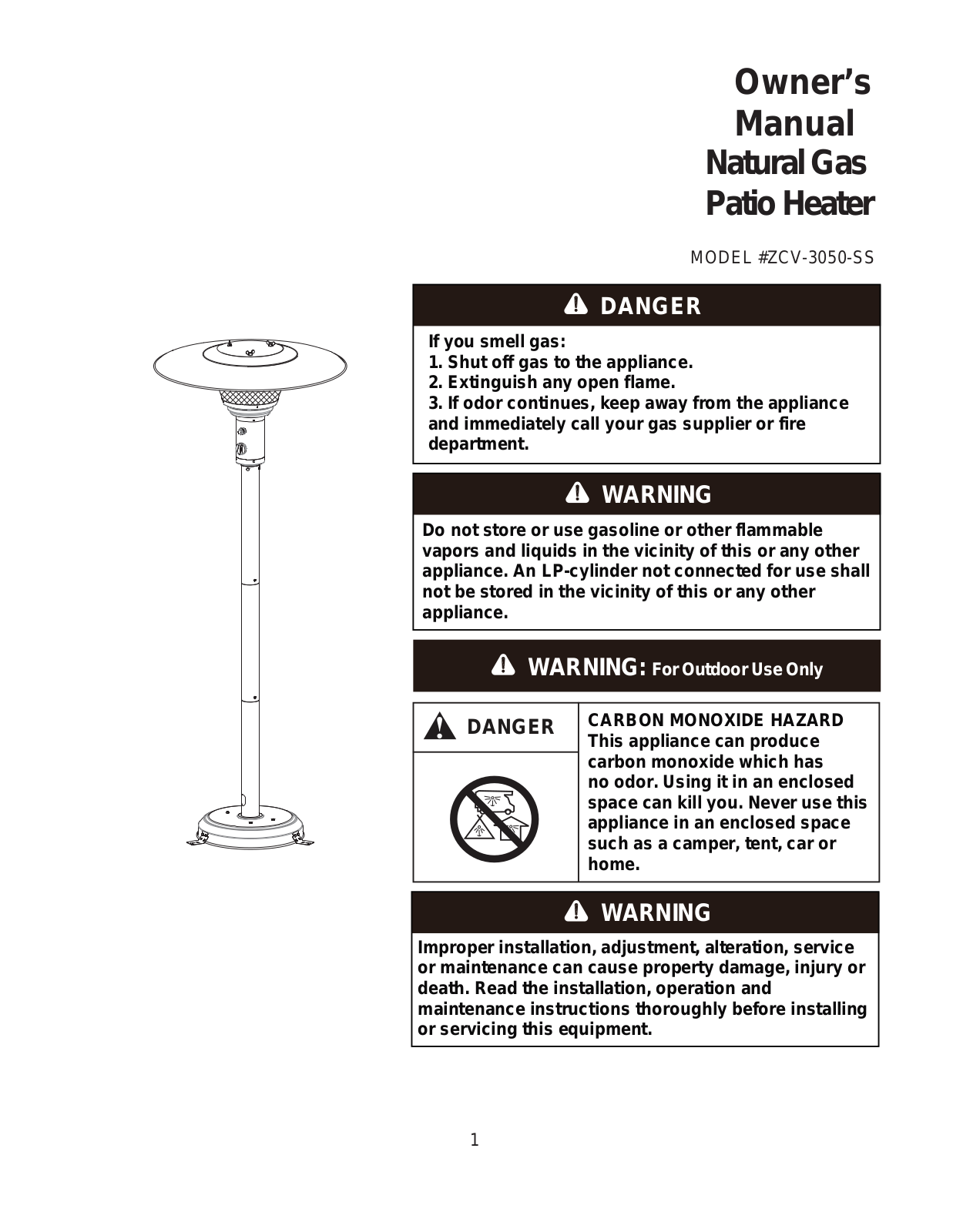 Crown Verity CV3050NG User Manual