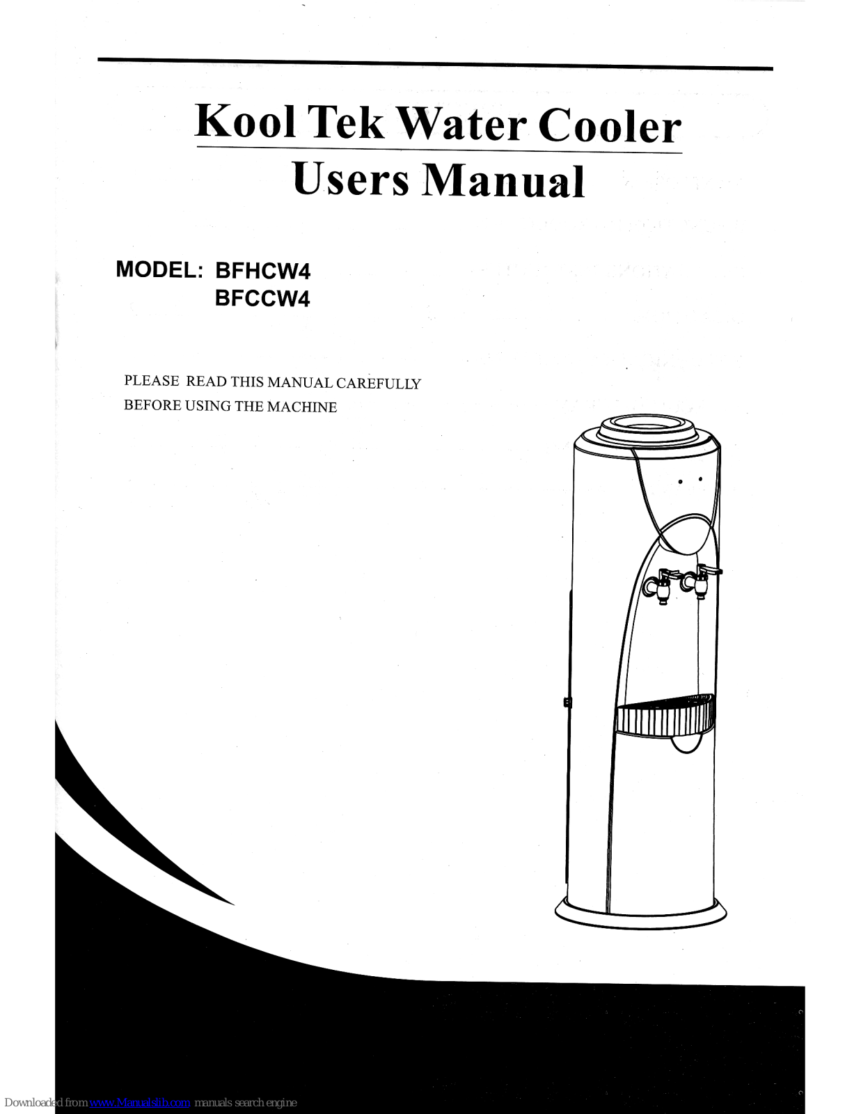 Kool Tek BFHCW4, BFCCW4 User Manual