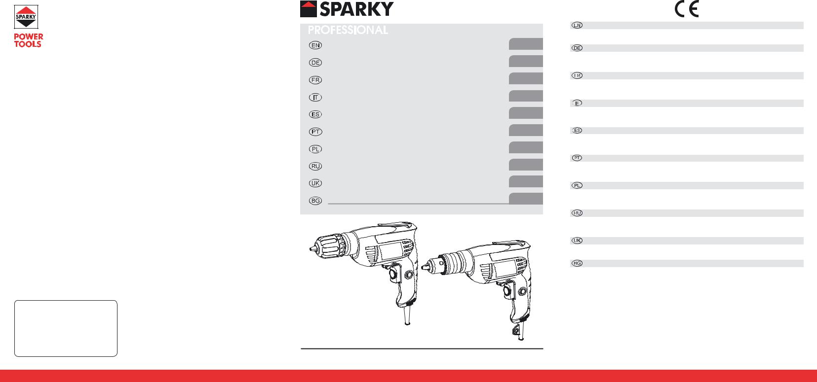 Sparky BR 60E User Manual