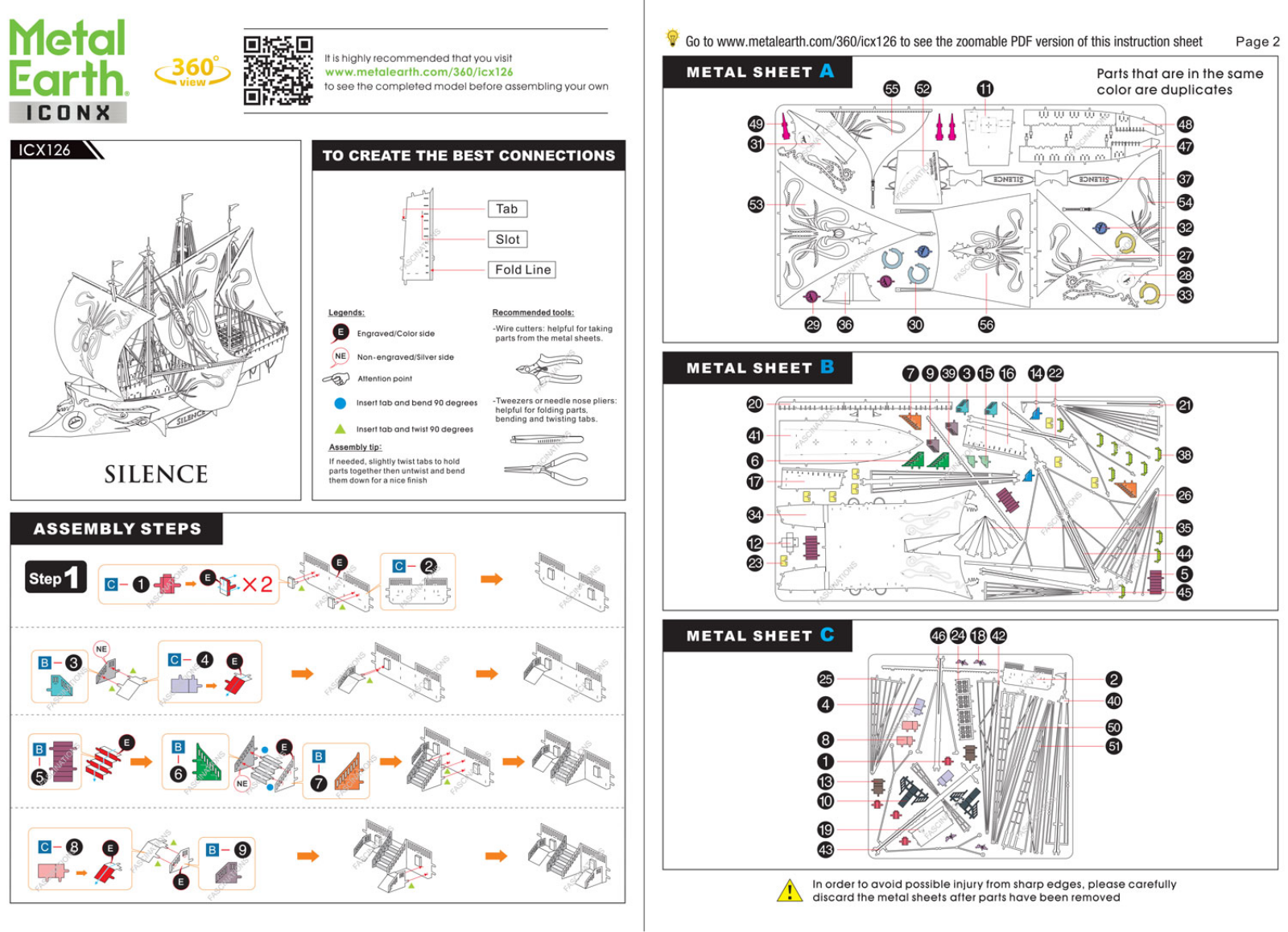 Fascinations ICX126 Service Manual