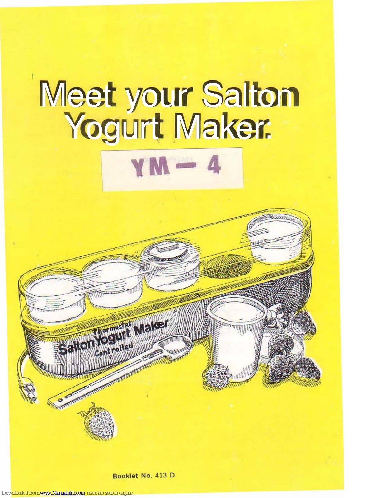 Salton YM-4 User Manual