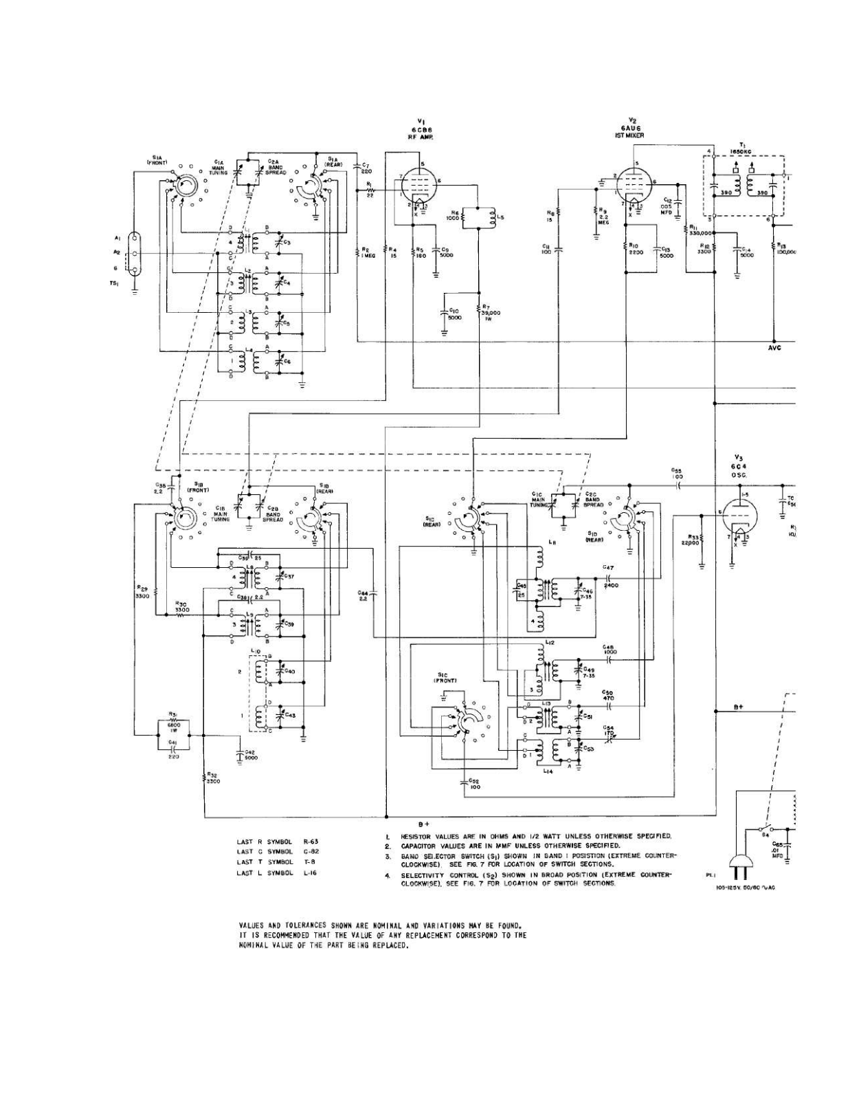 HALLICRAFTER S-76 SCHEMATIC