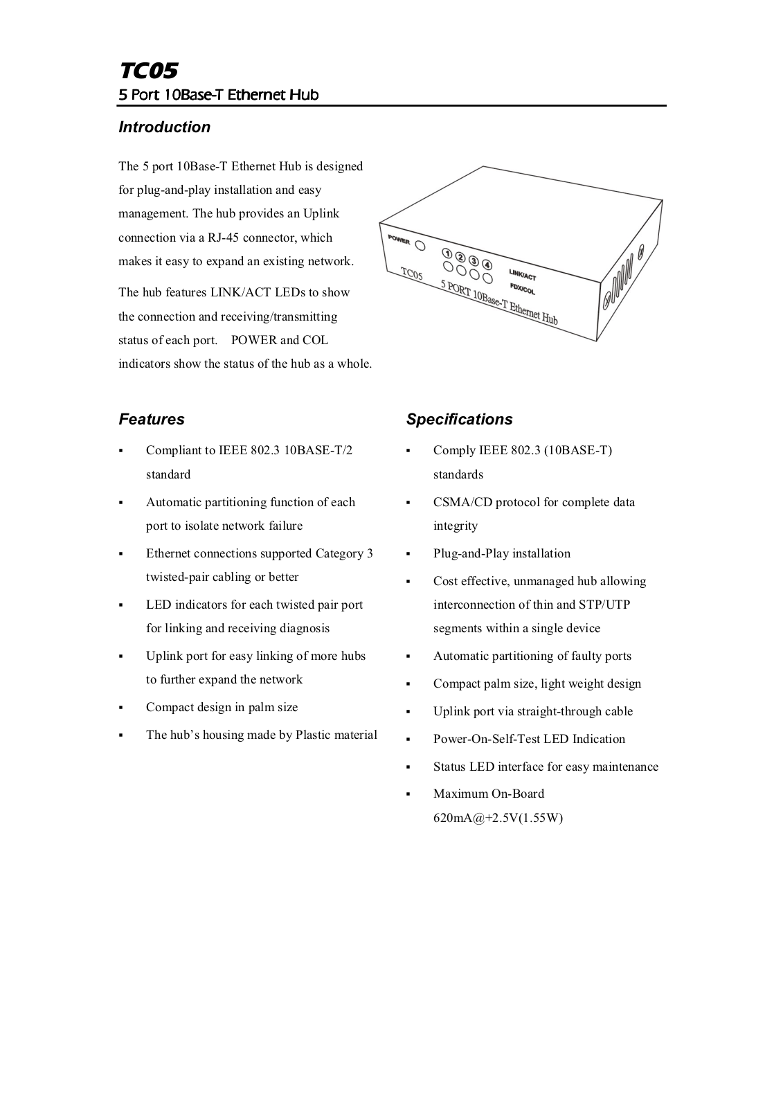 Abocom TC05 User Manual