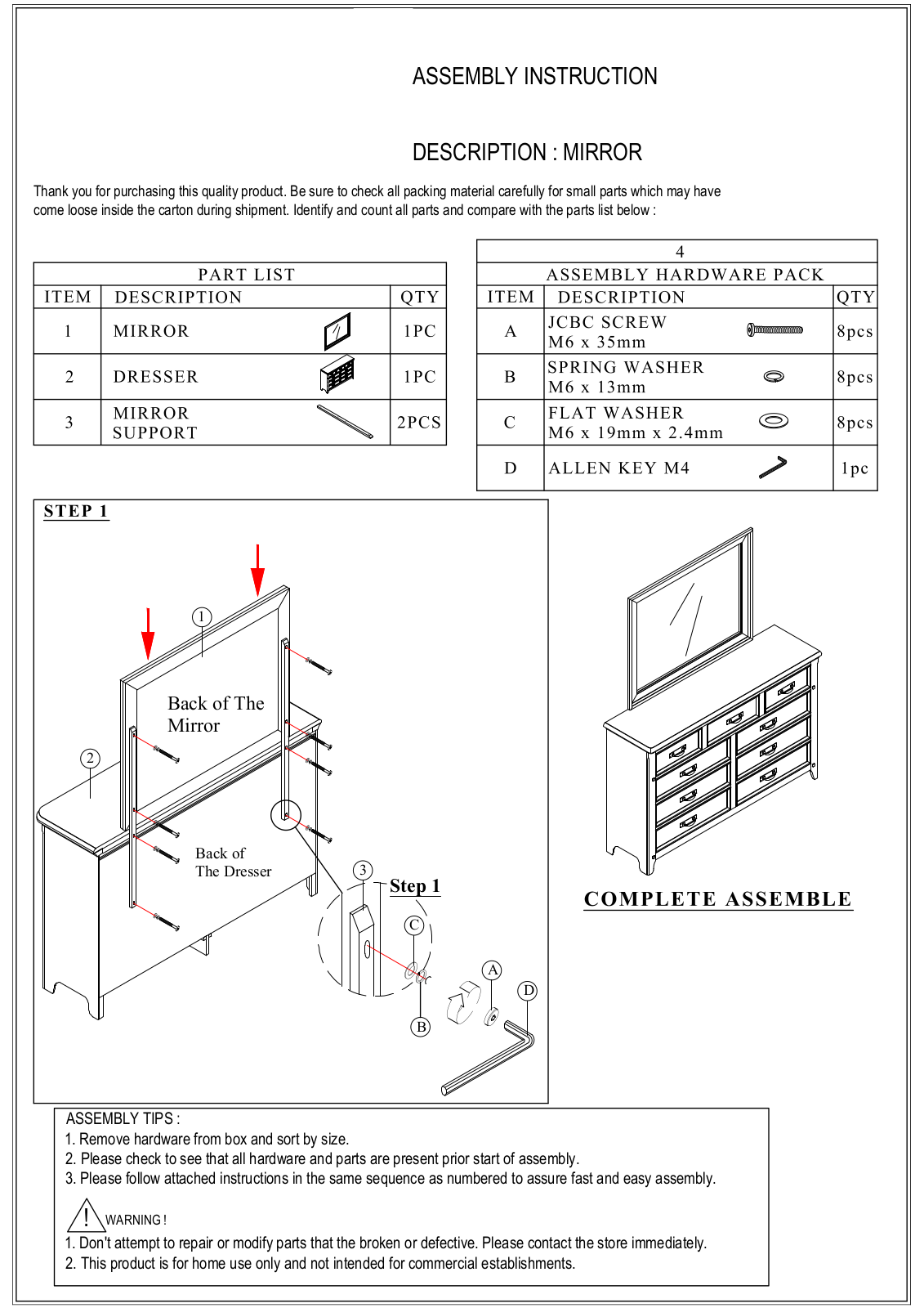 Lark Manor™ KFBS1247 Installation & Assembly - ManualMachine.com