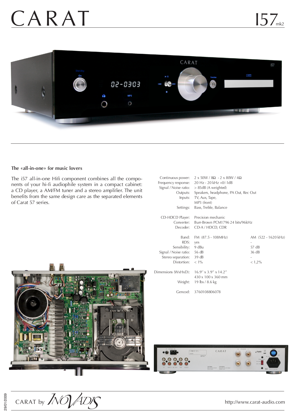 Carat I57 mk2 User guide - ManualMachine.com