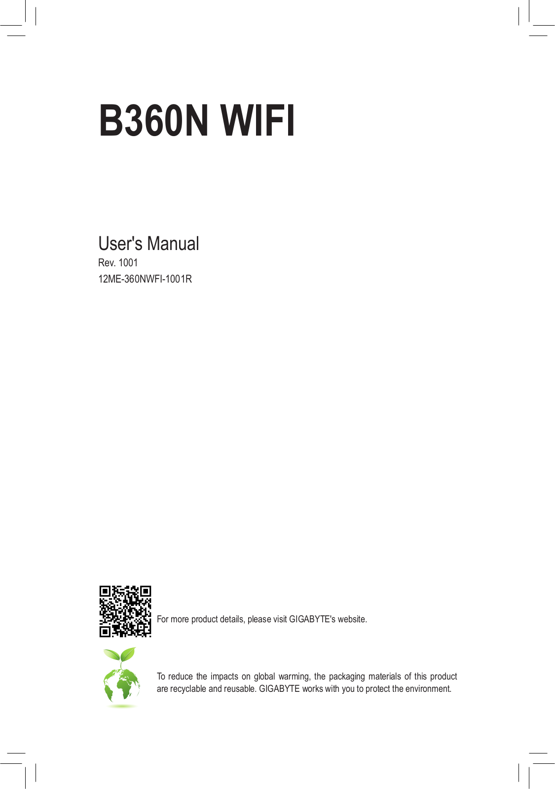 Gigabyte B360N WIFI operation manual