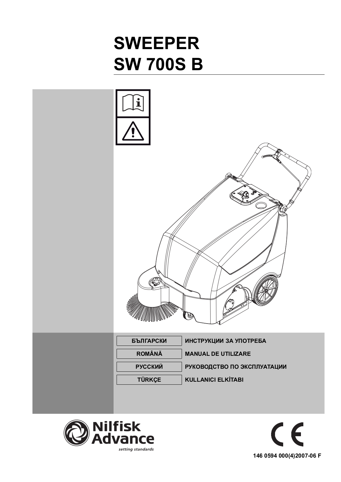 Nilfisk SW 700S B User Manual