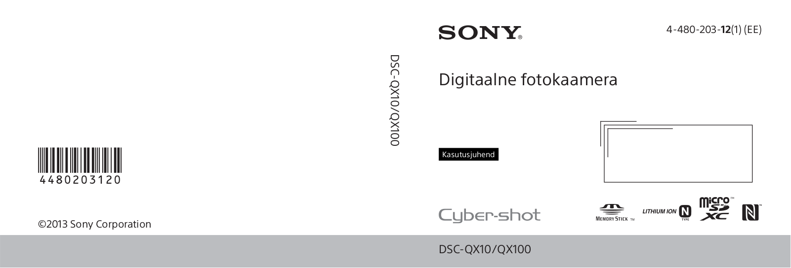 Sony DSC-QX10, DSC-QX100 User Manual