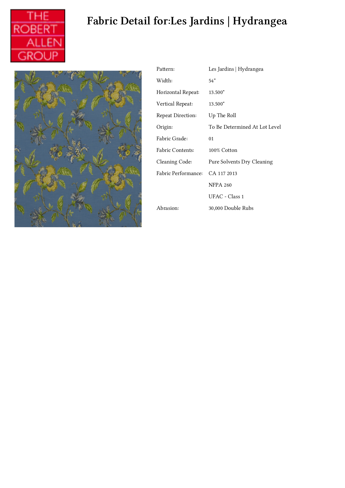 Robert Allen RALF2031 Specifications - ManualMachine.com