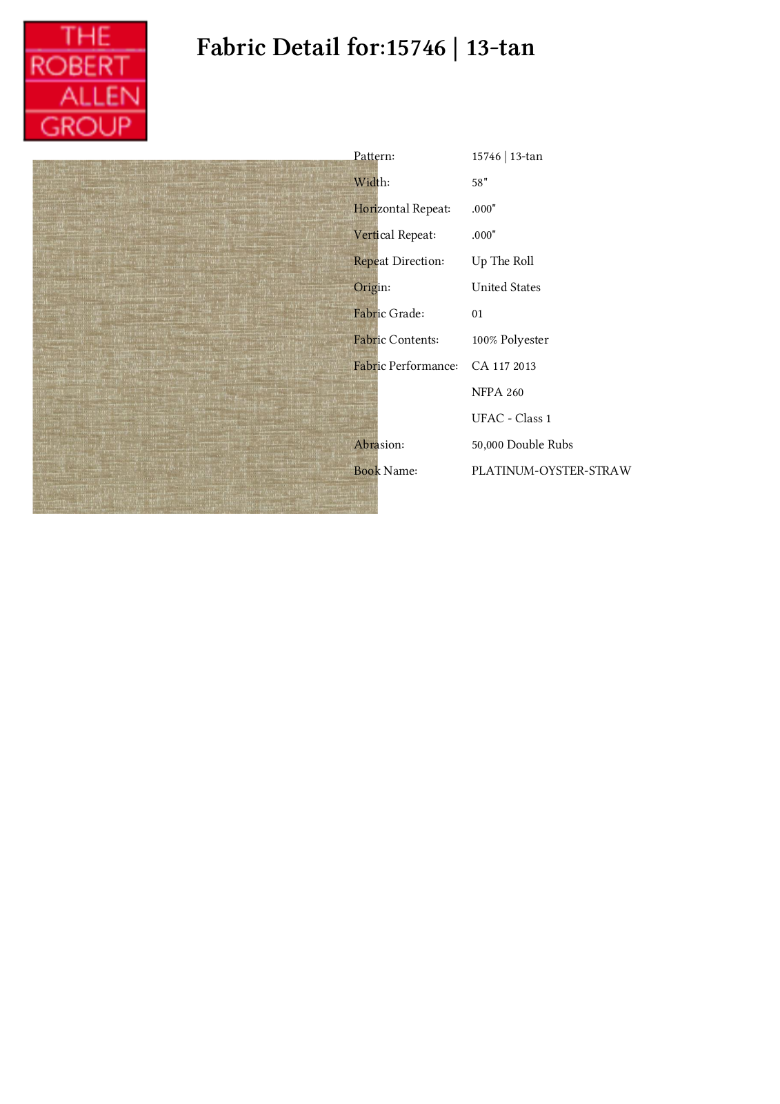 Duralee CRAL5093 Specifications - ManualMachine.com