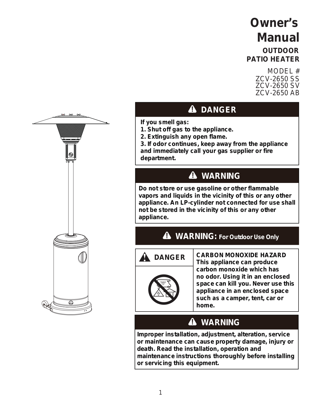 Crown Verity CV2650SV User Manual