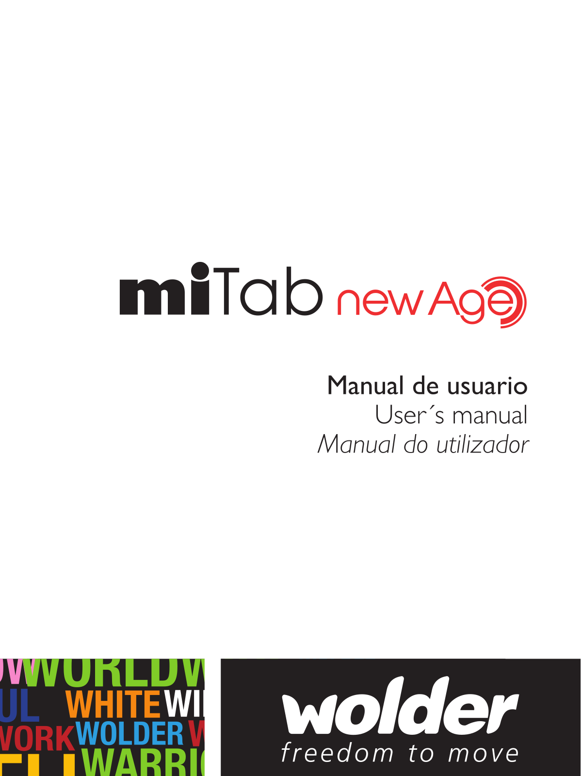 Wolder miTab New Age User Manual