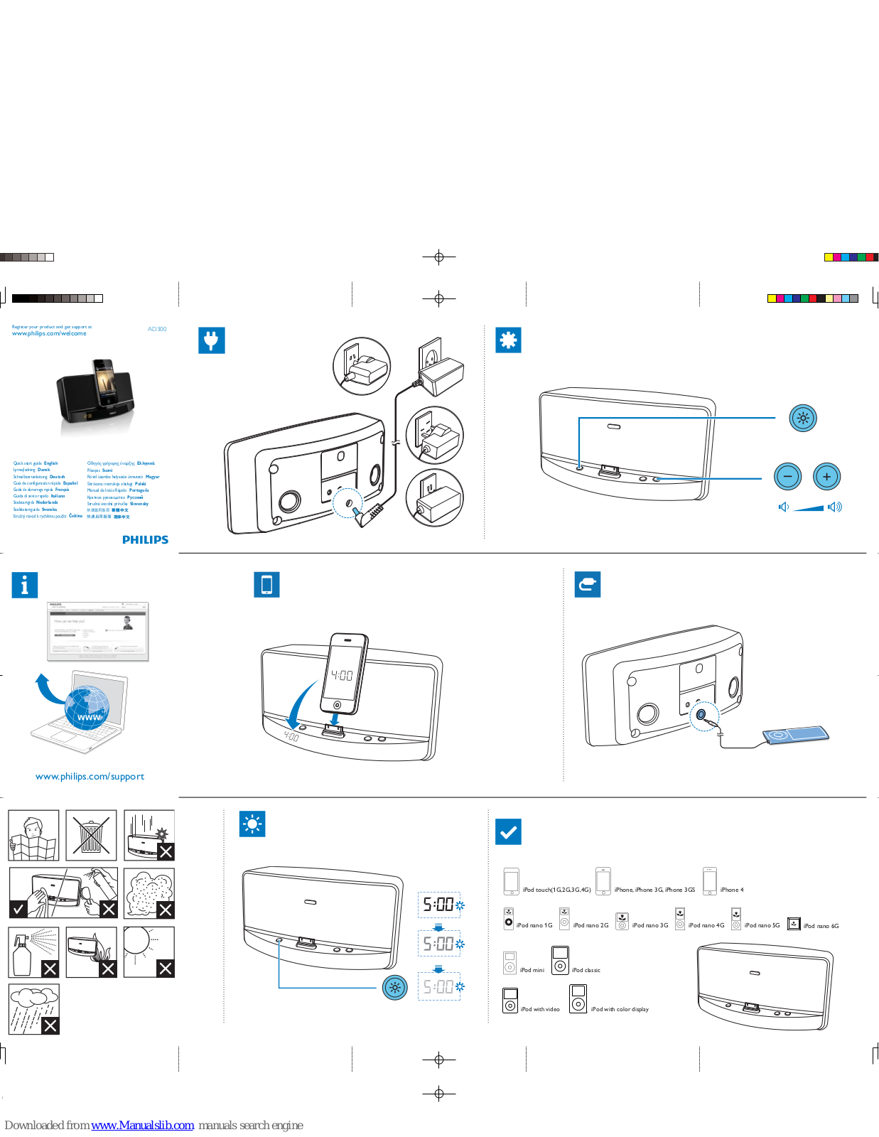 Philips AD300/79, AD300/37, AD300 Quick Start Manual