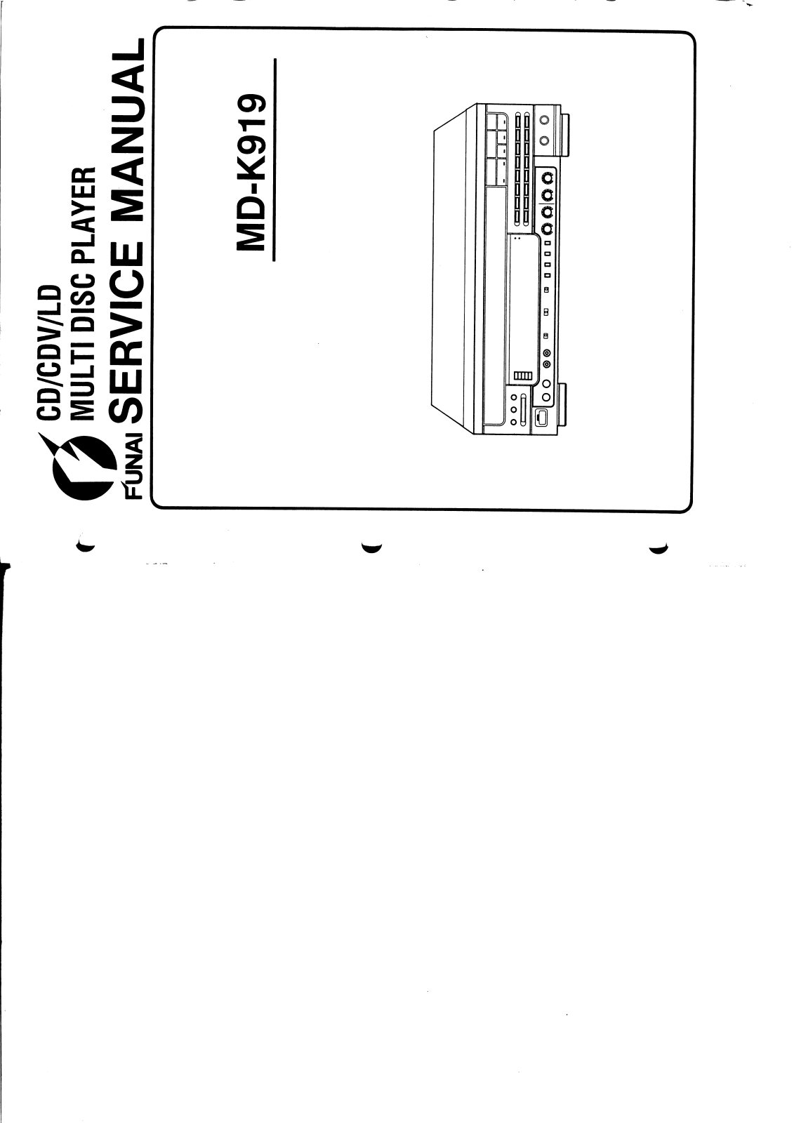 Funai MD-K919 Service Manual