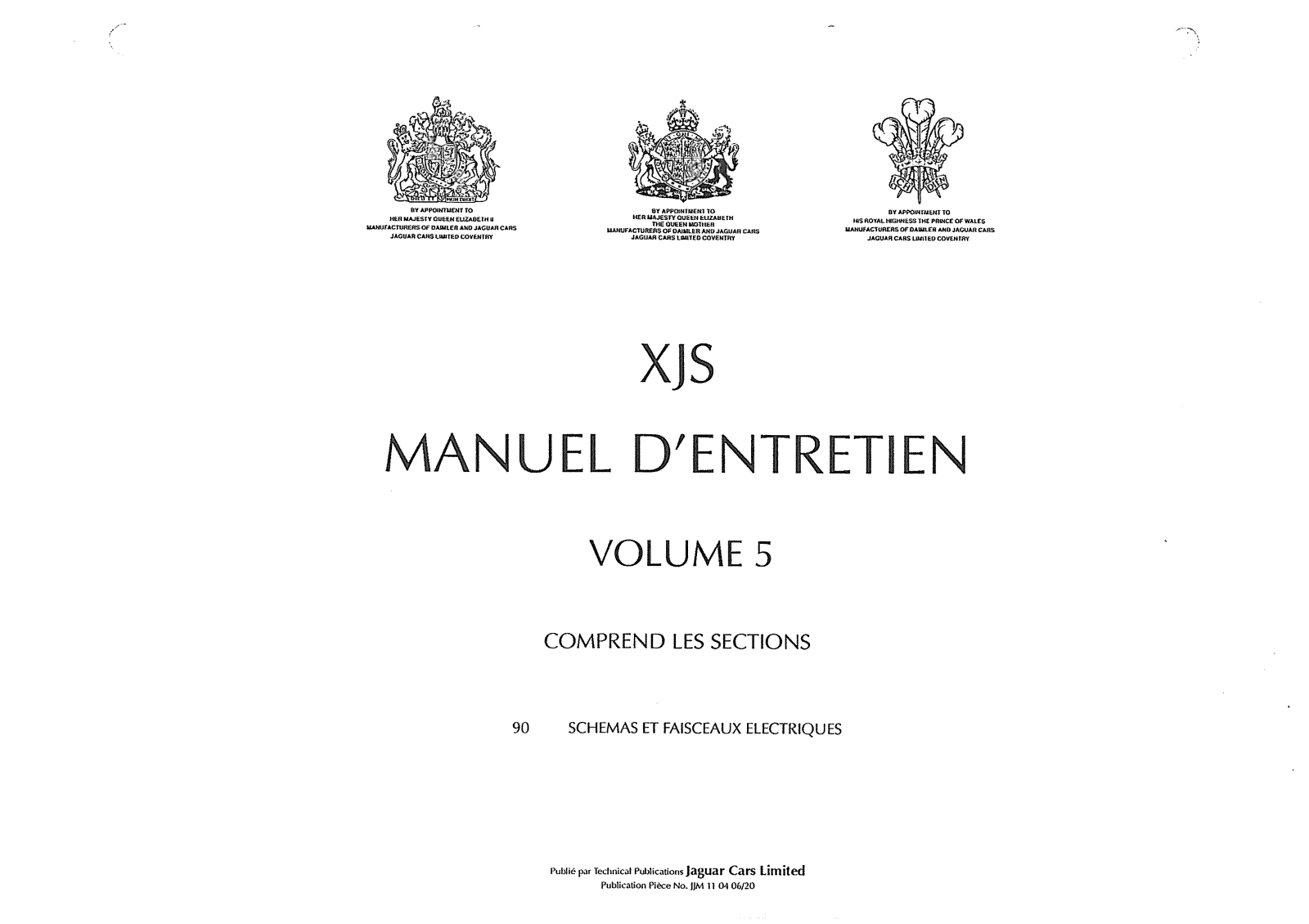 JAGUAR XJS User Manual