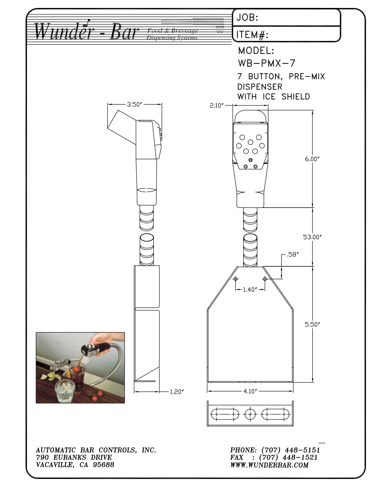 Wunder Bar WB-PMX-7 User Manual