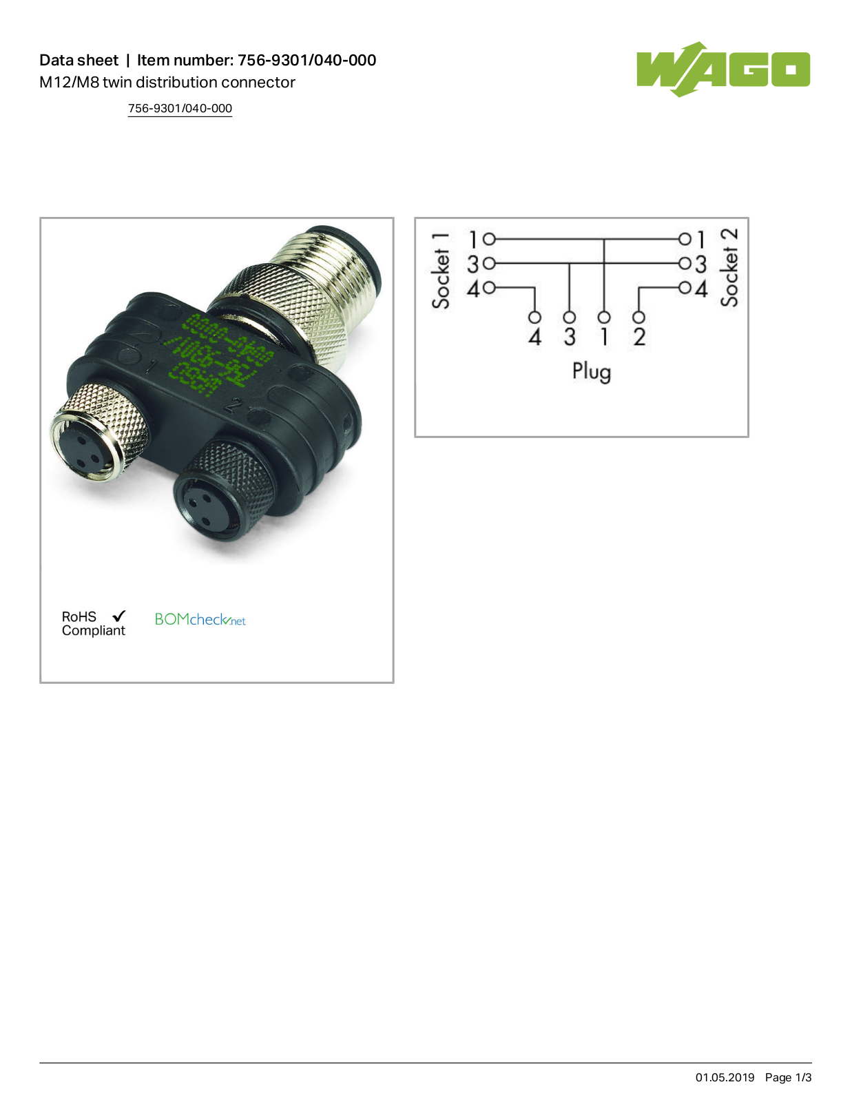 Wago 756-9301/040-000 Data Sheet