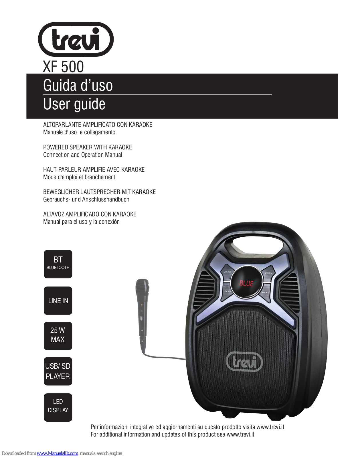 Trevi XF 500 User Manual - ManualMachine.com