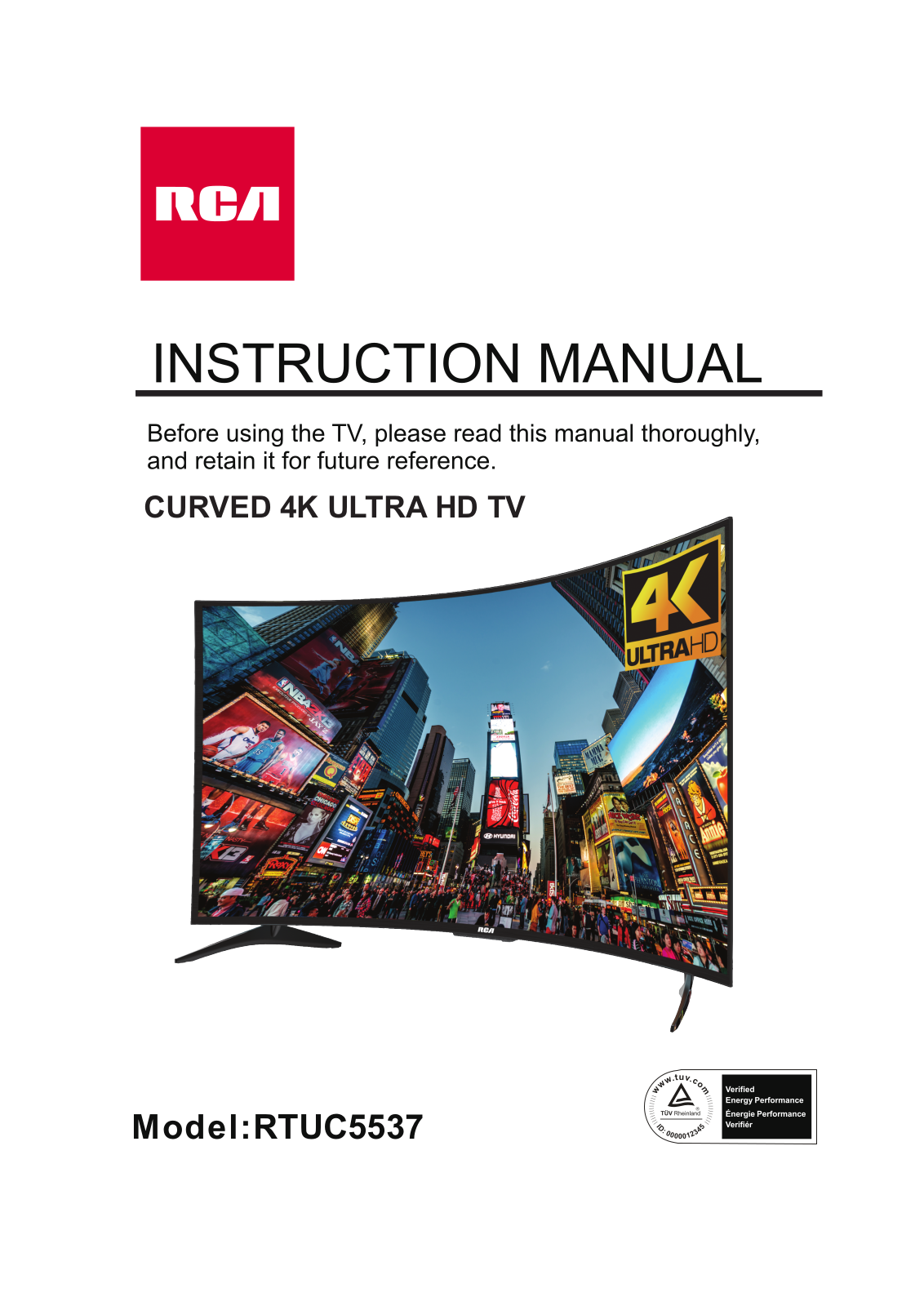 RCA RTUC5537 Instruction Manual