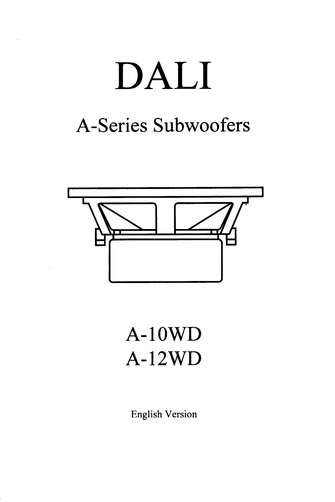 DALI A-10WD, A-12WD Owner's Manual