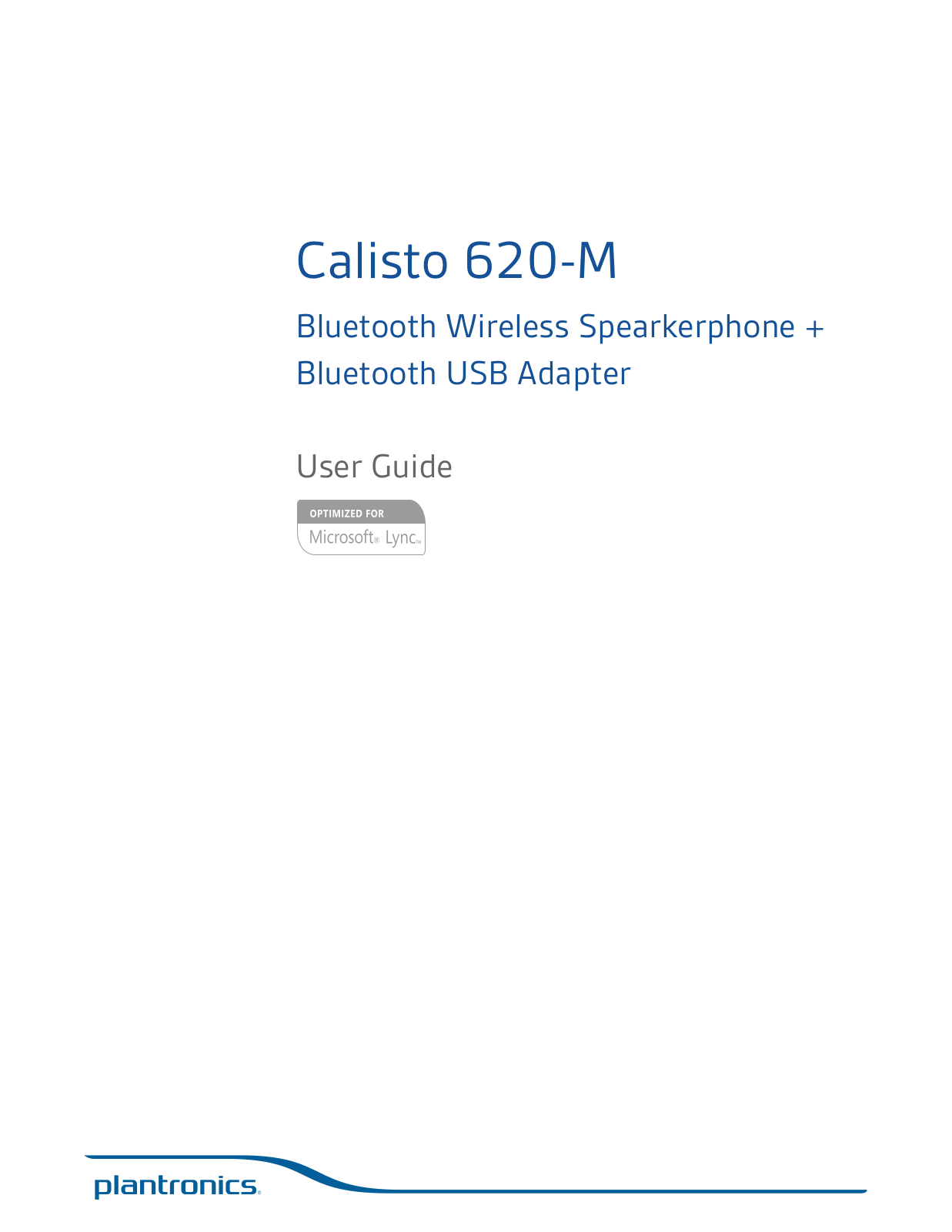 Plantronics 620-M User Manual