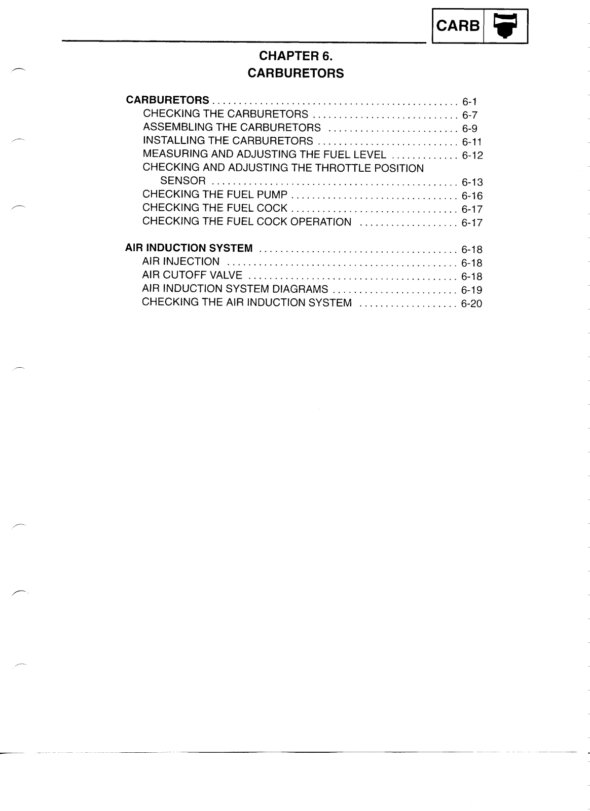 Yamaha YZF-R6 Service Manual 6