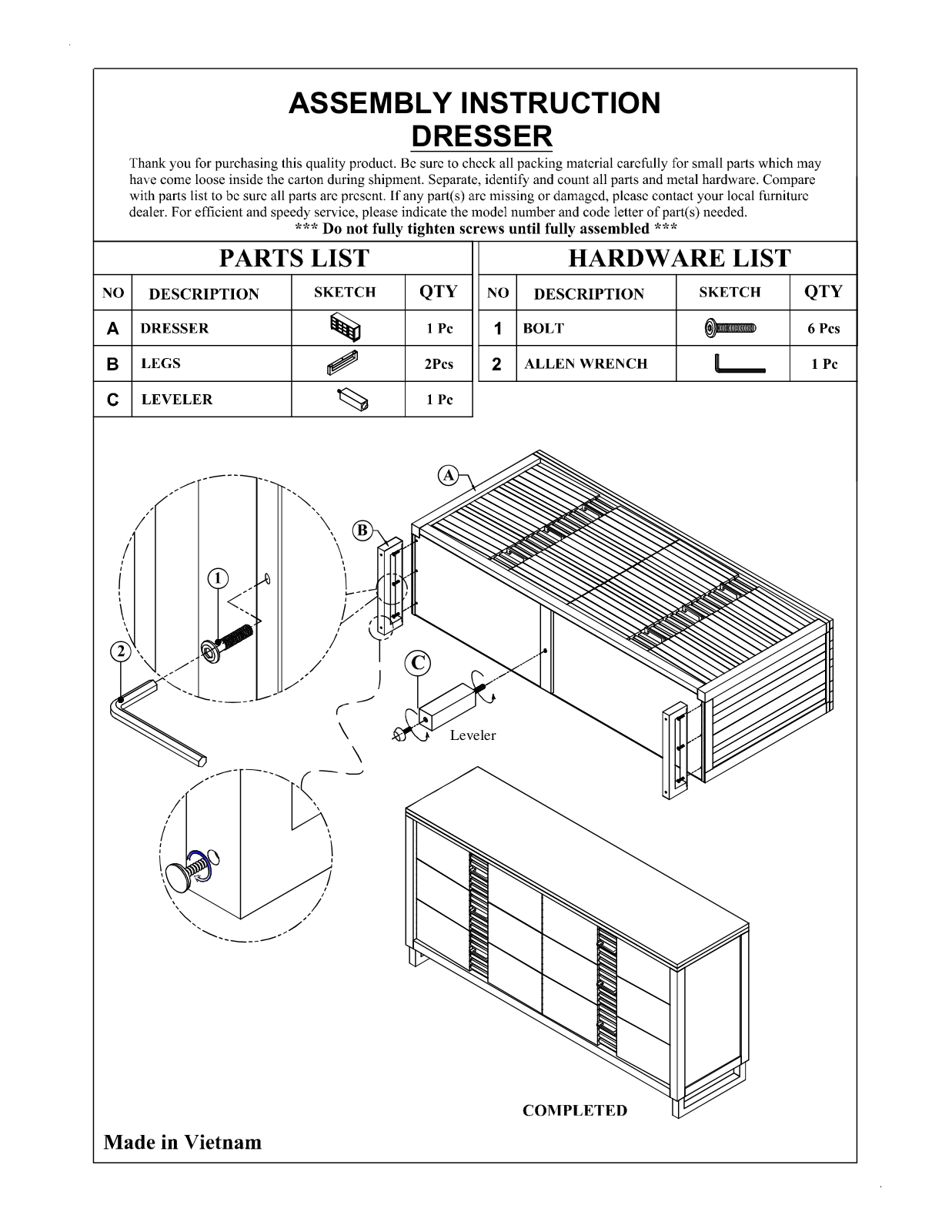 Foundstone FNDS3964 Assembly Instruction - ManualMachine.com