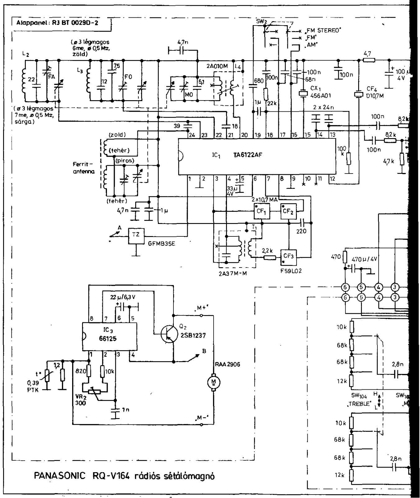 Panasonic RQV-164 Schematic