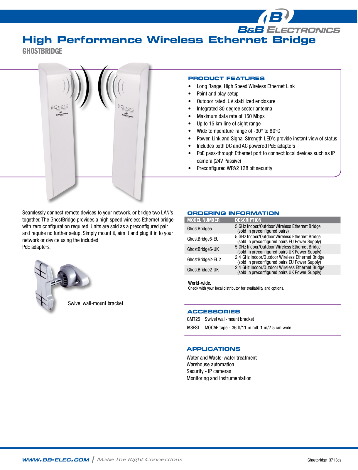 B&B Electronics GHOSTBRIDGE5 Datasheet