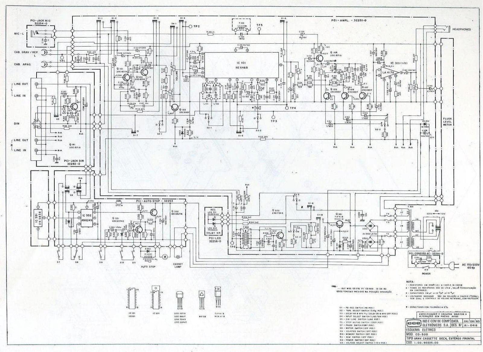 CCE CD-500 Schematic