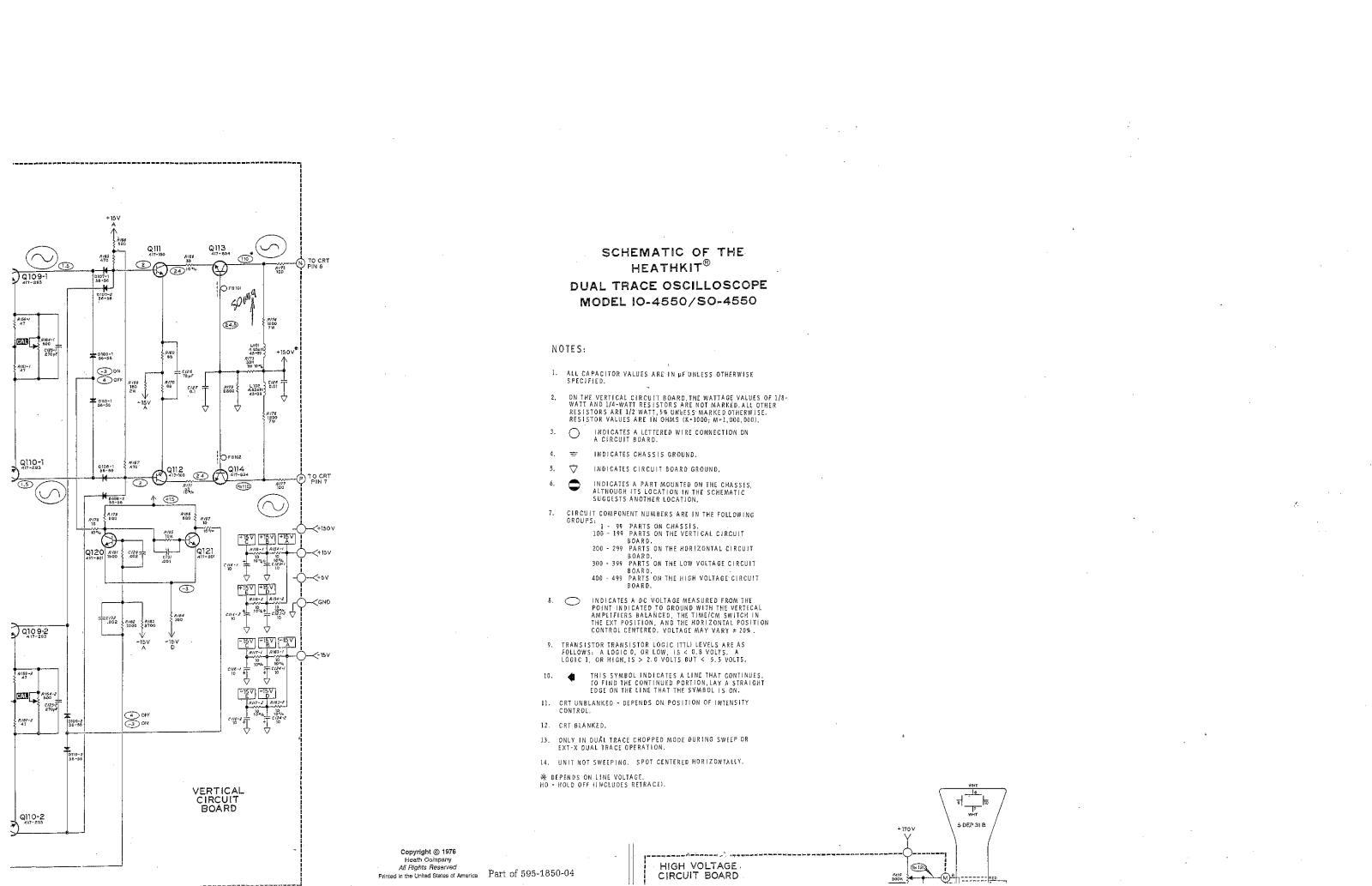 Heathkit IO-4550 Schematic