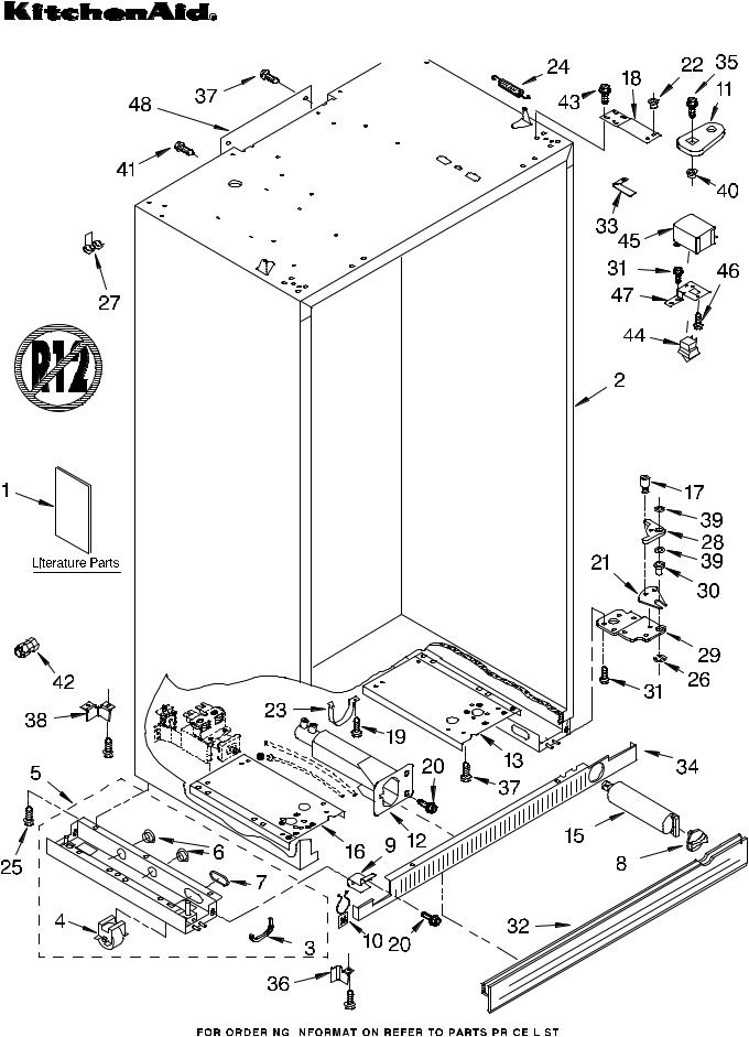 KitchenAid KSSC48QKS00 Parts List