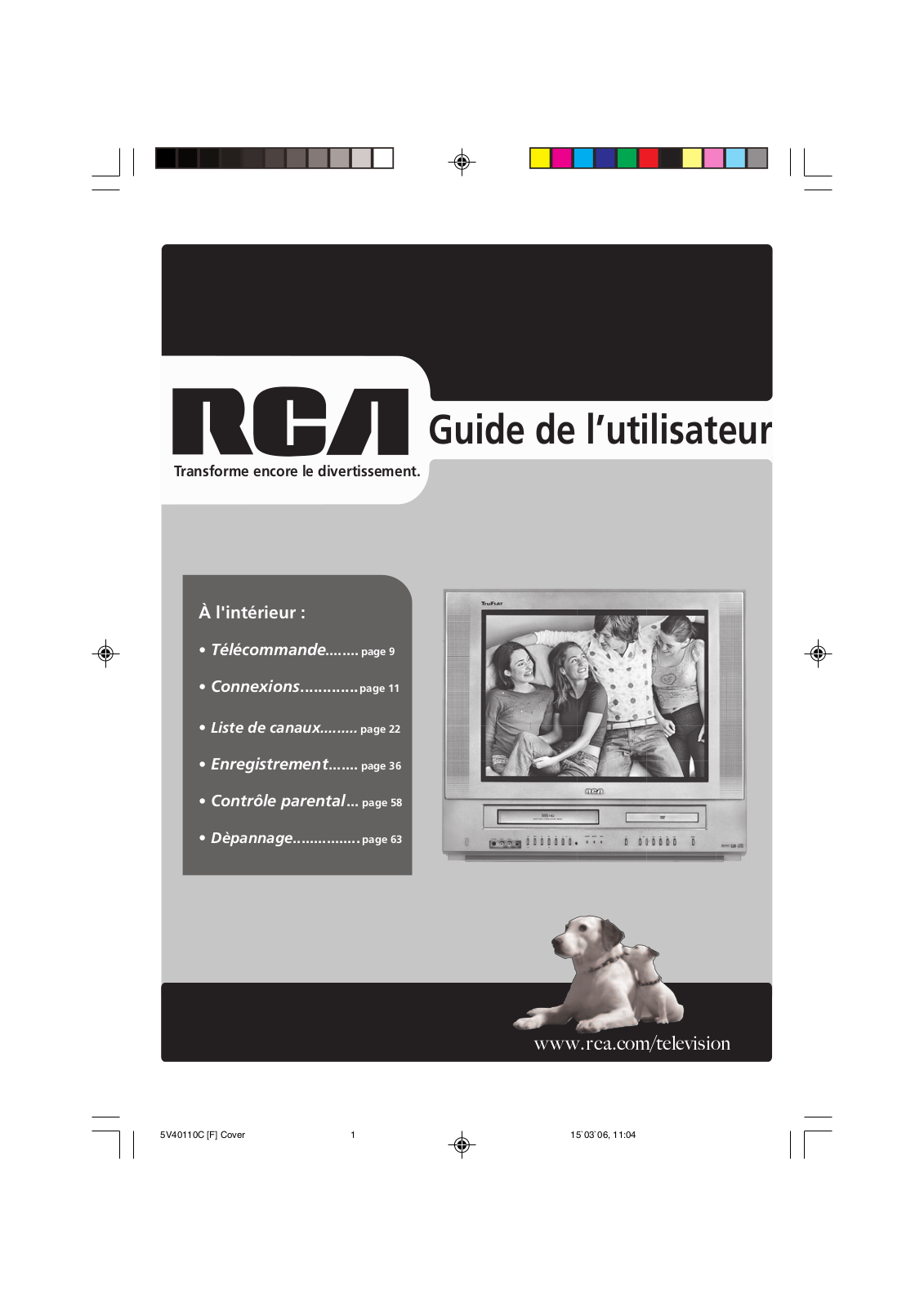 RCA 24F502TDV User's Guide