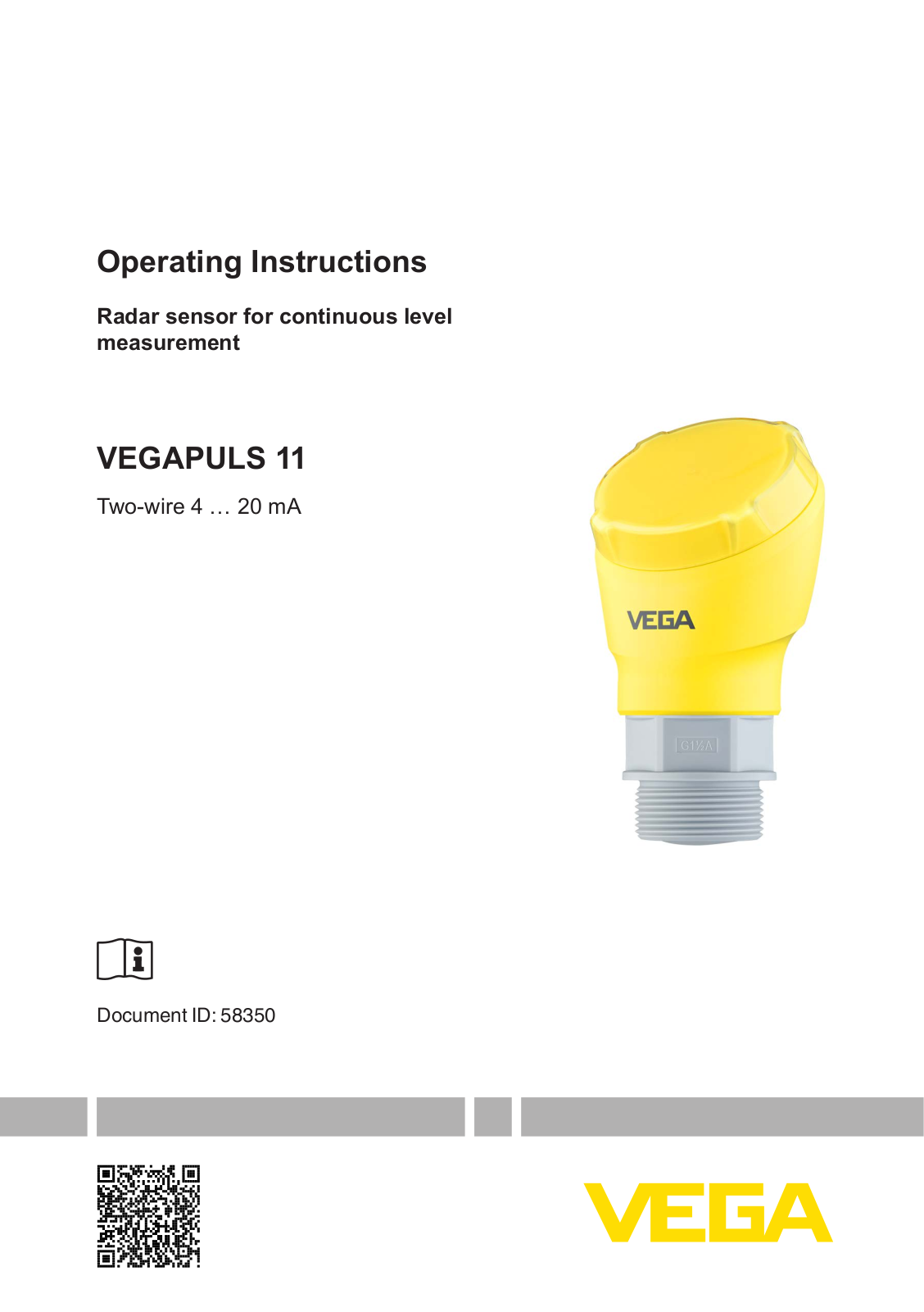 VEGA VEGAPULS 11 Instruction manual