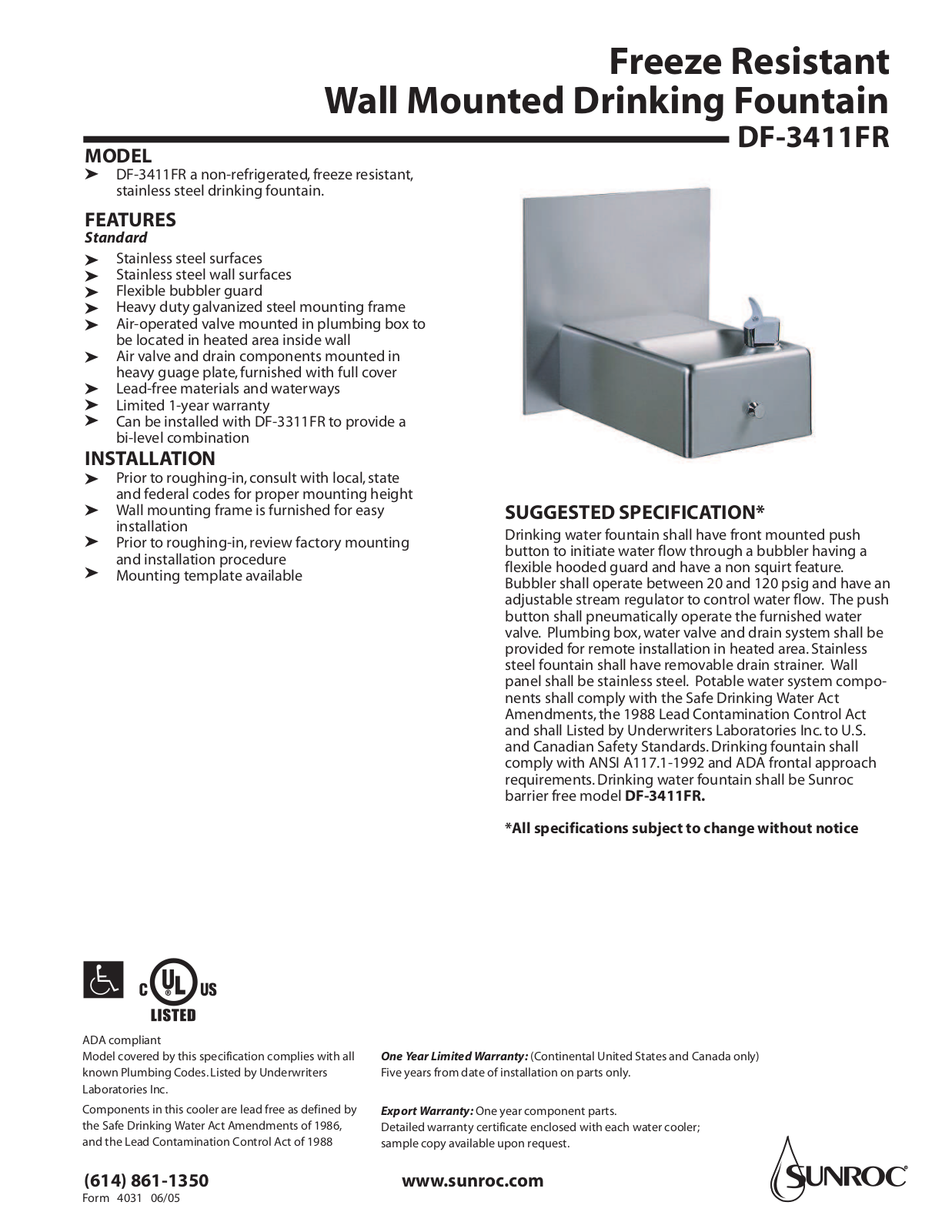 Oasis DF-3411FR User Manual