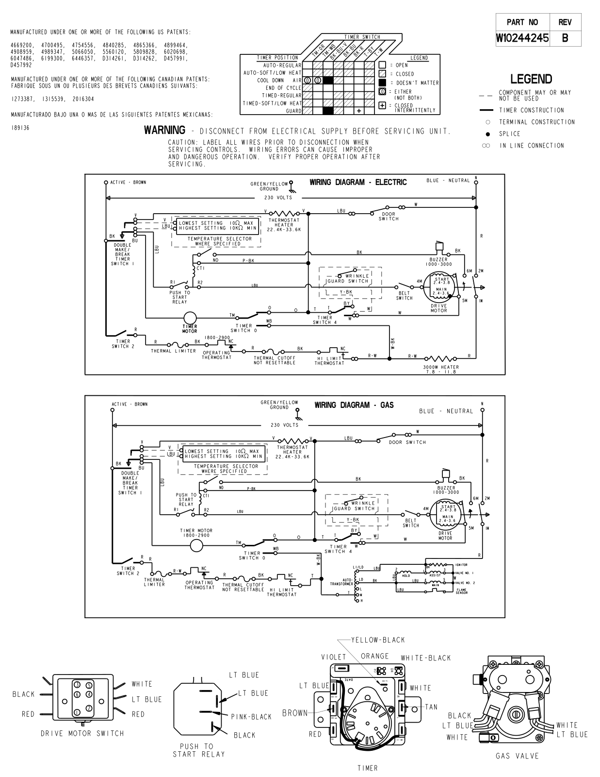 Whirlpool 3XWGD5705SW3 Parts Diagram