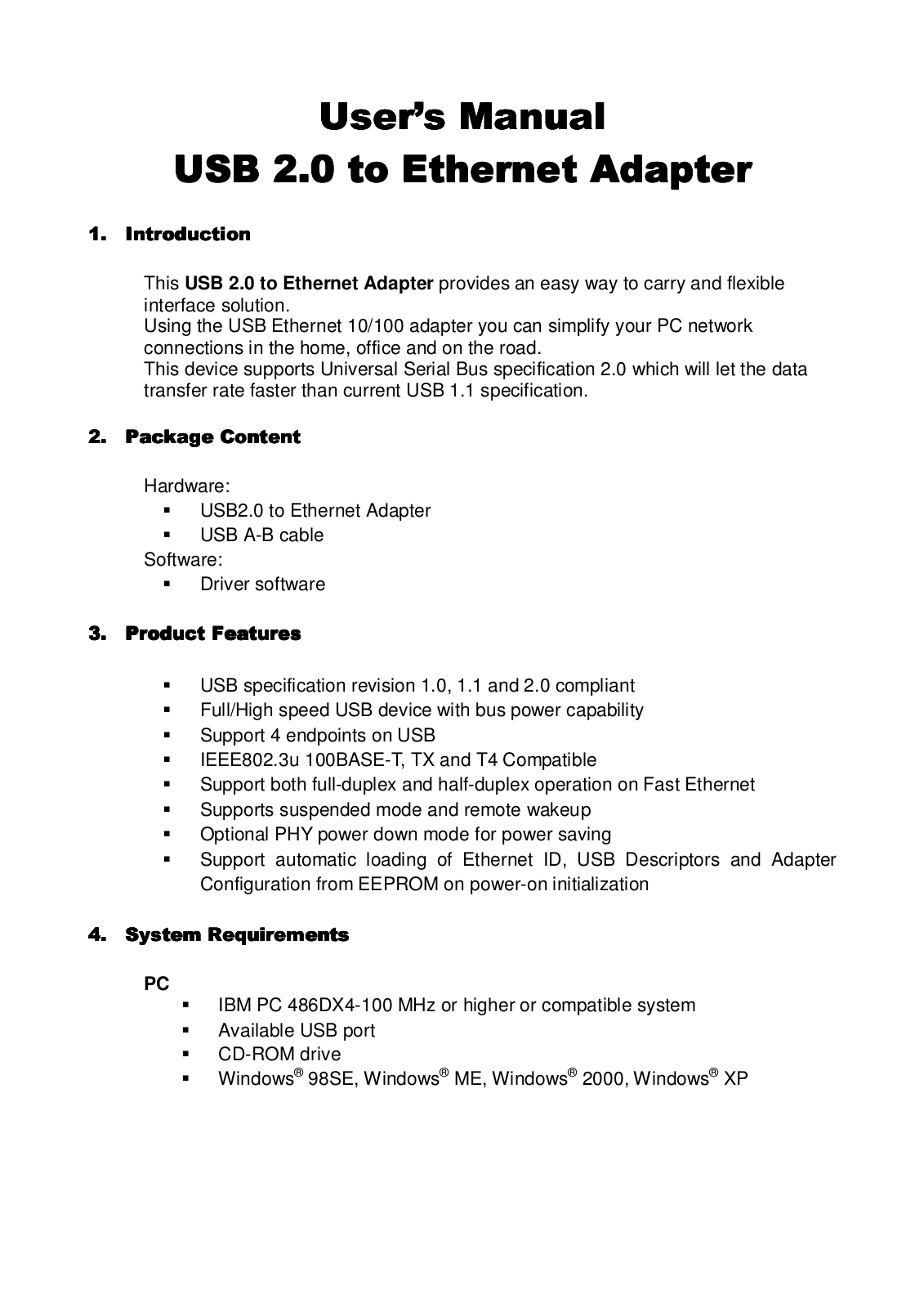 BAFO BF-320 User Manual