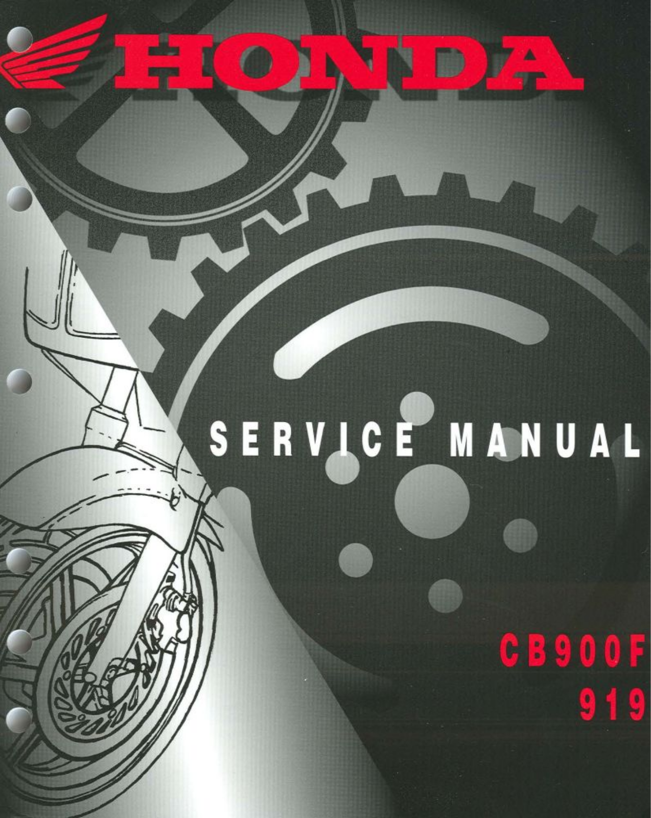 Honda cb900f Service manual