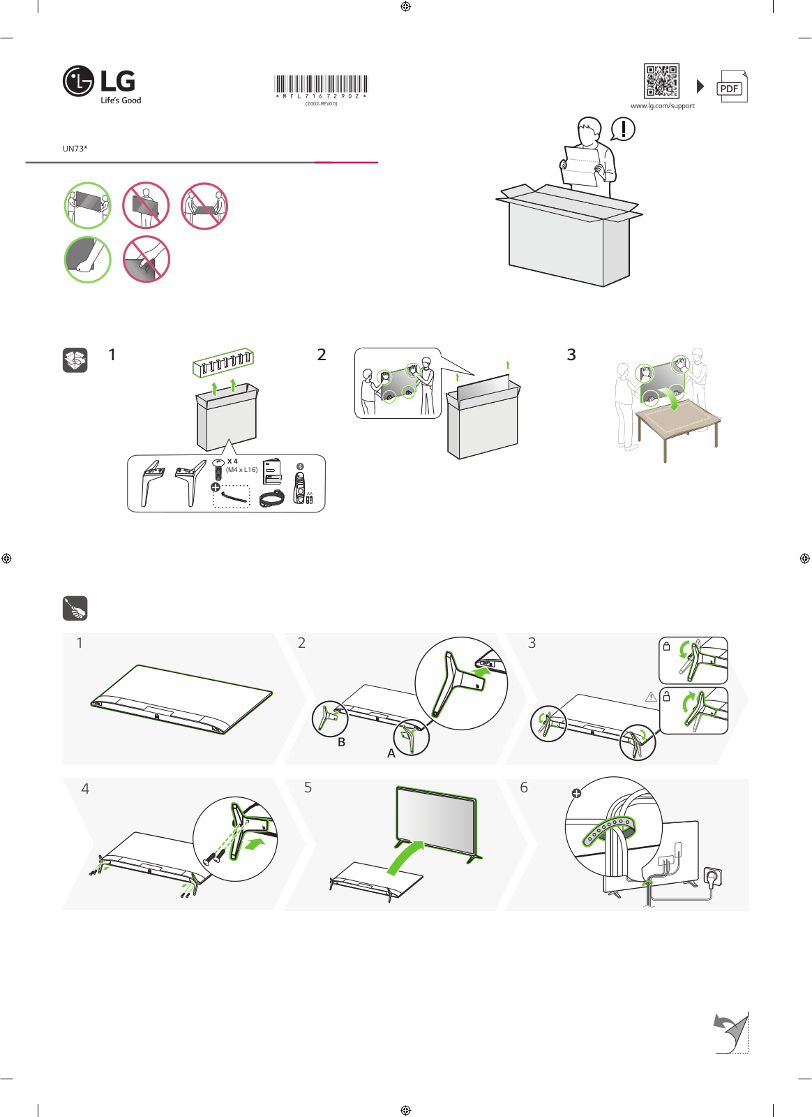 LG 49UN73906LE, 49UN73903LE Quick Setup Guide