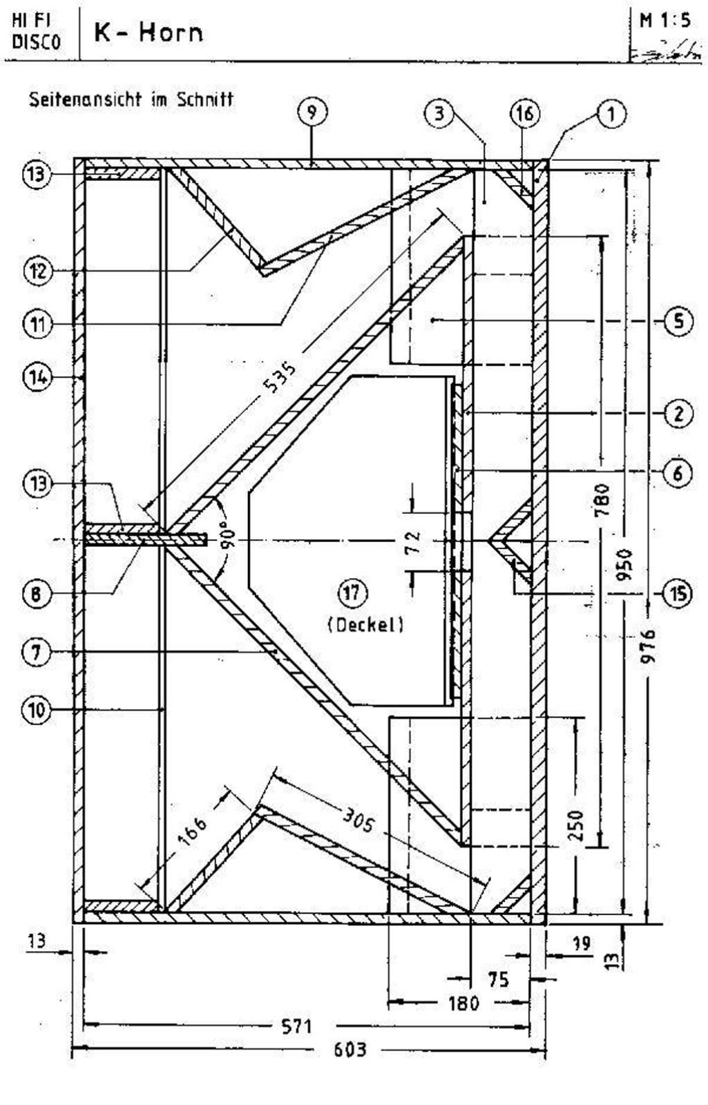 Klipsch K, K Horn Schematic