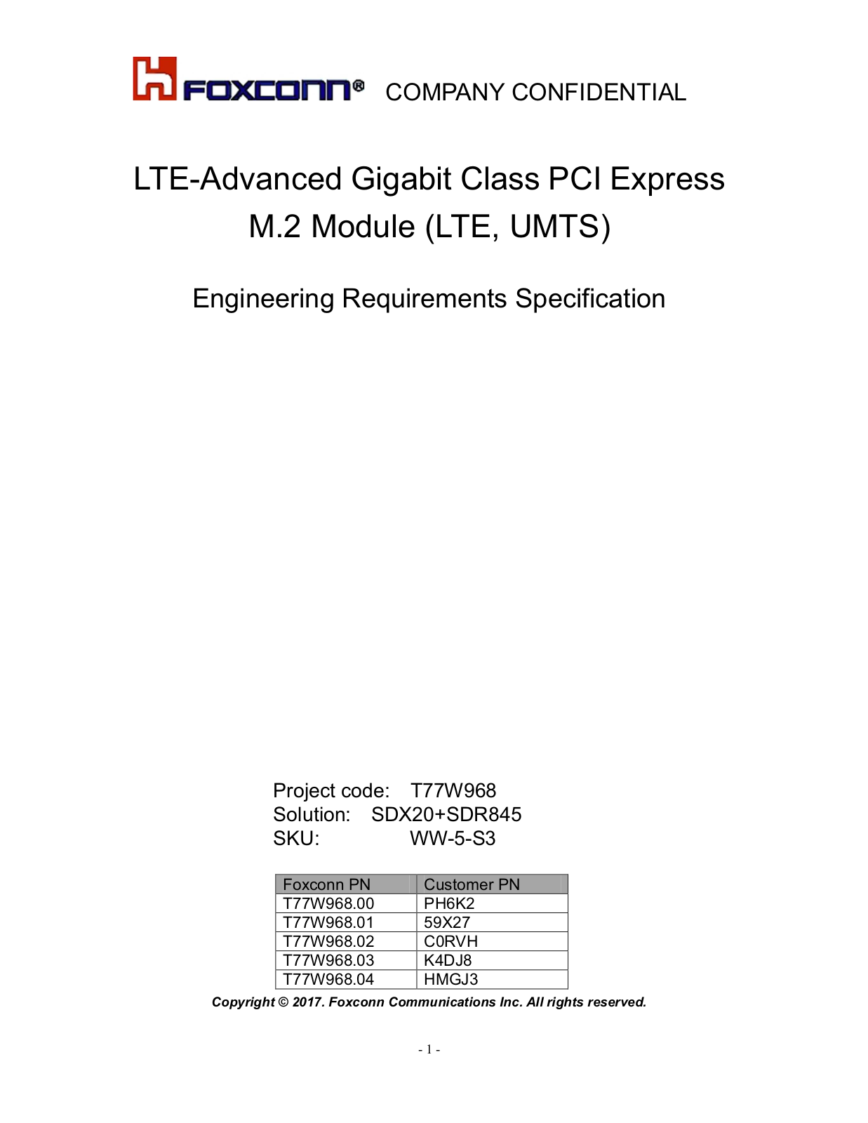 HON HAI PRECISION IND T77W968 User Manual