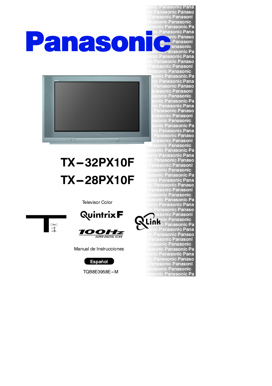PANASONIC TX-32PX10F, TX-28PX10F User Manual