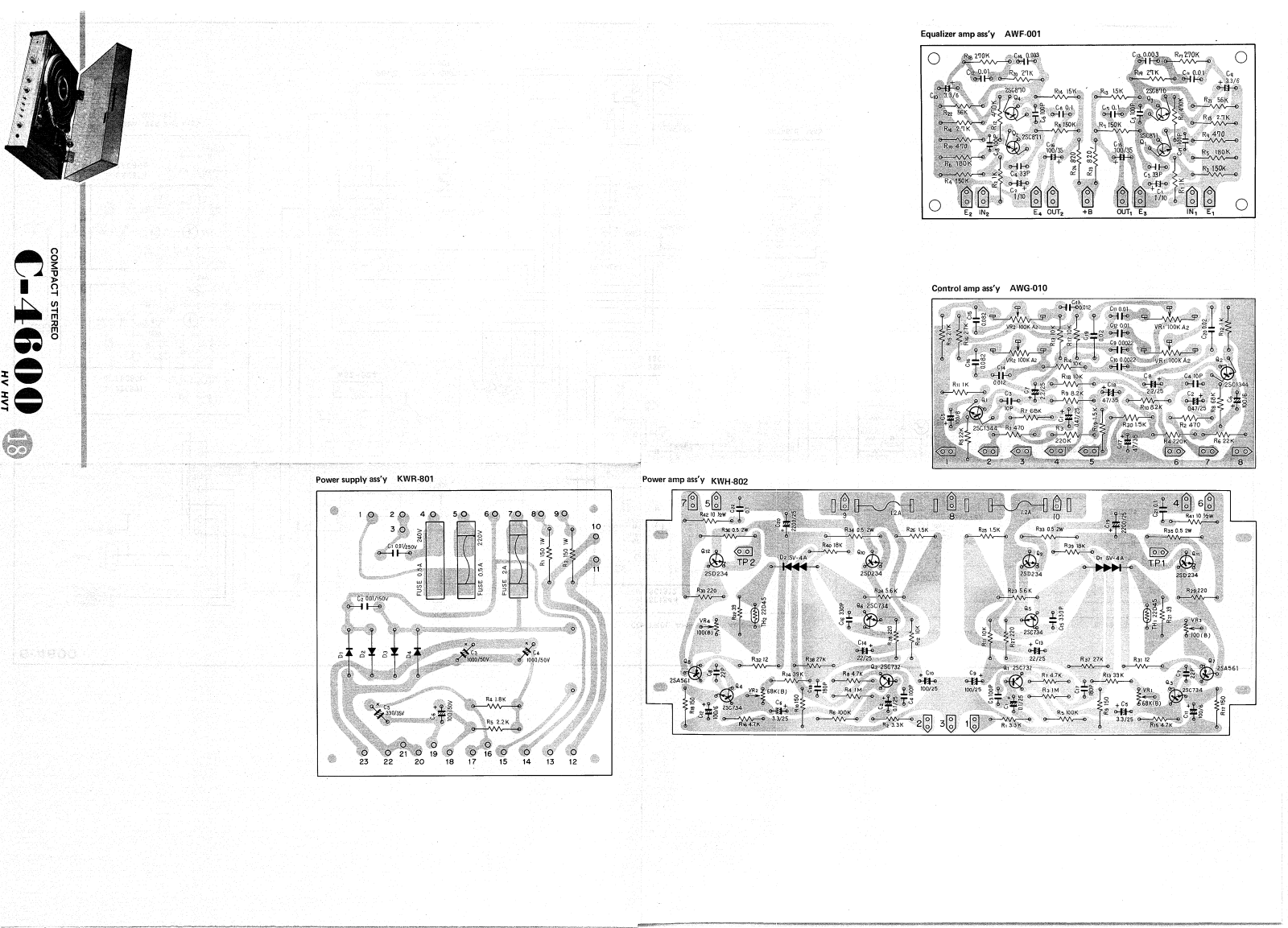 Pioneer C-4600 Schematic