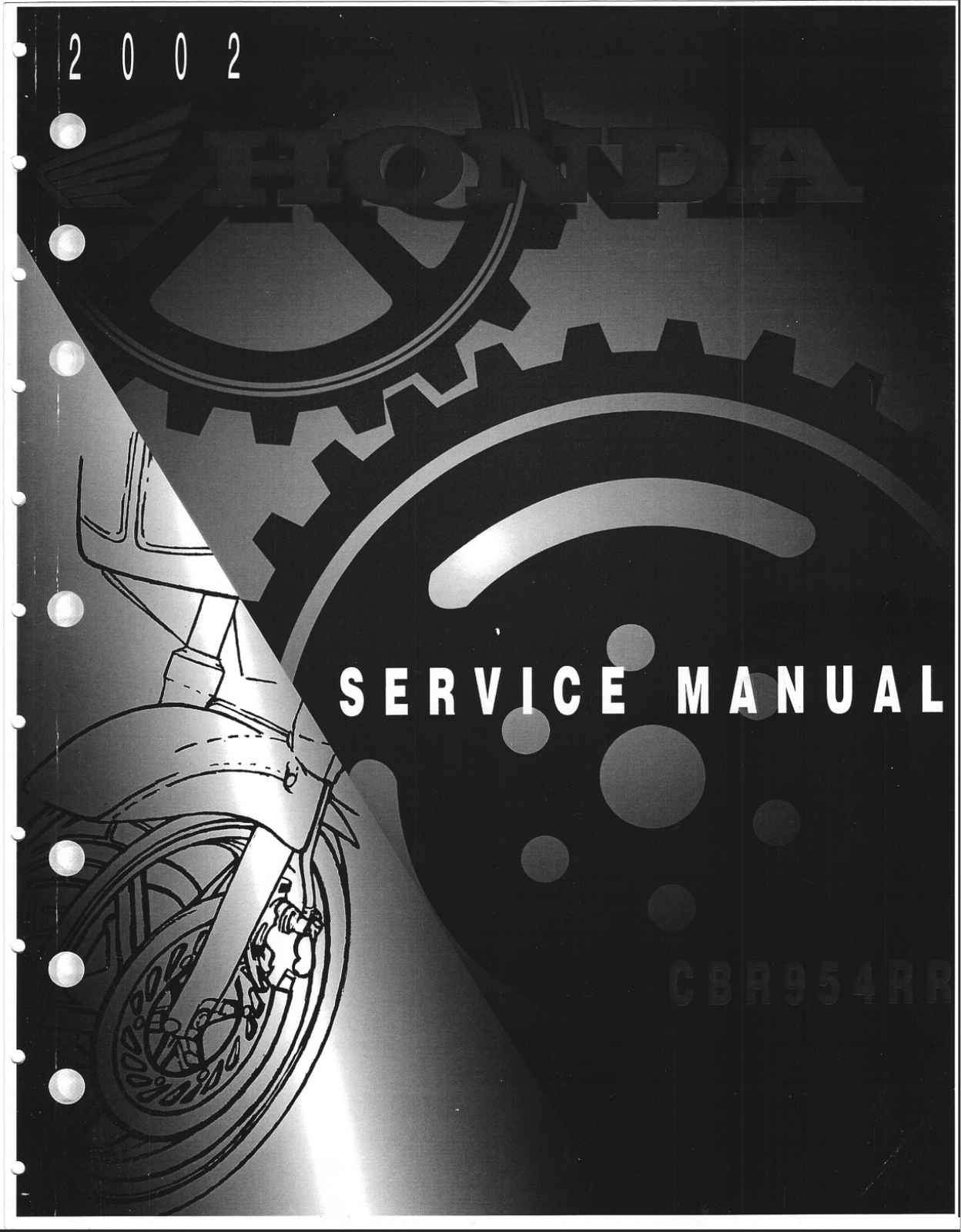 Honda CBR 954 RR 2002 Service manual
