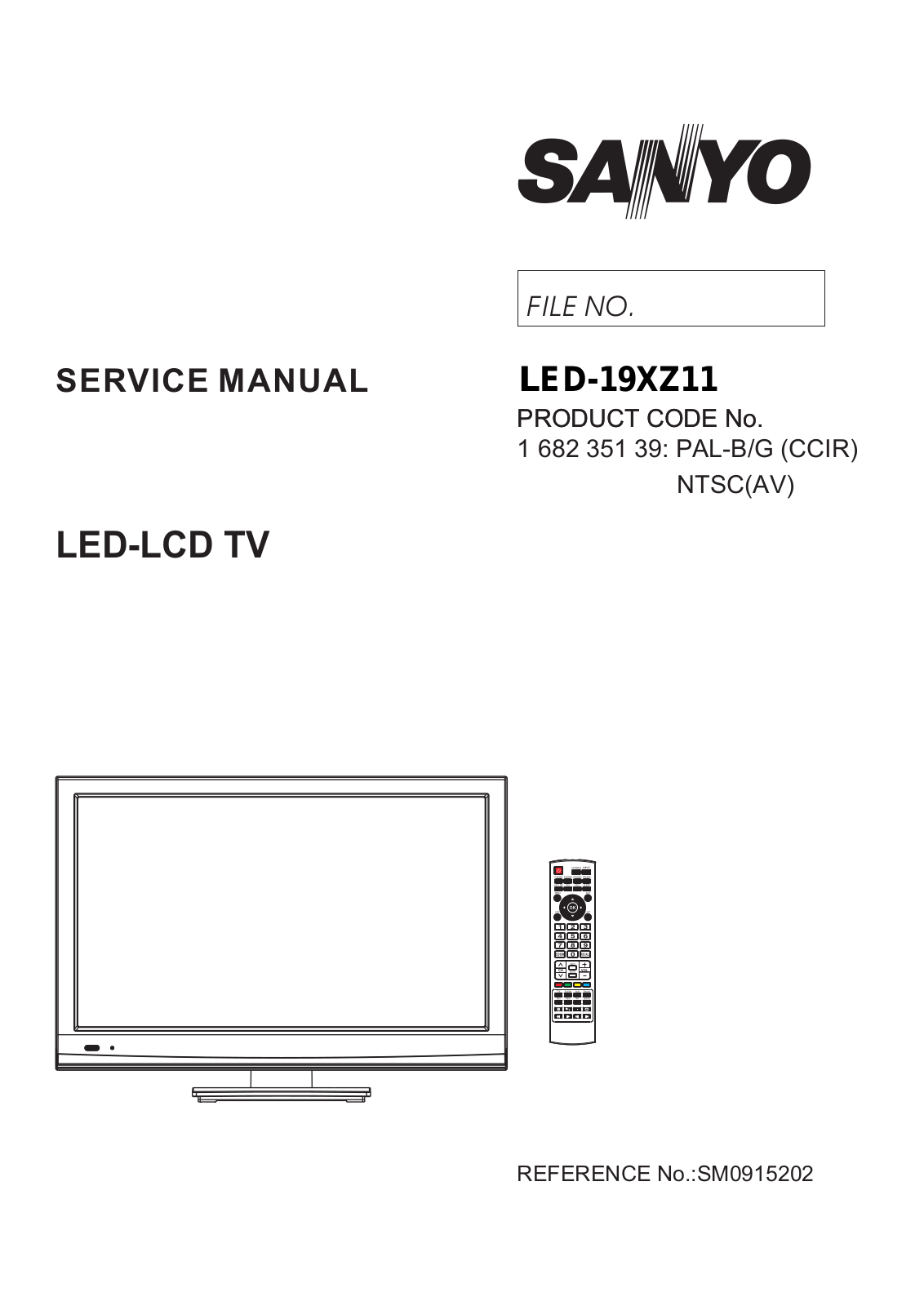 Sanyo 19XZ11, LED-19XZ11 Schematic