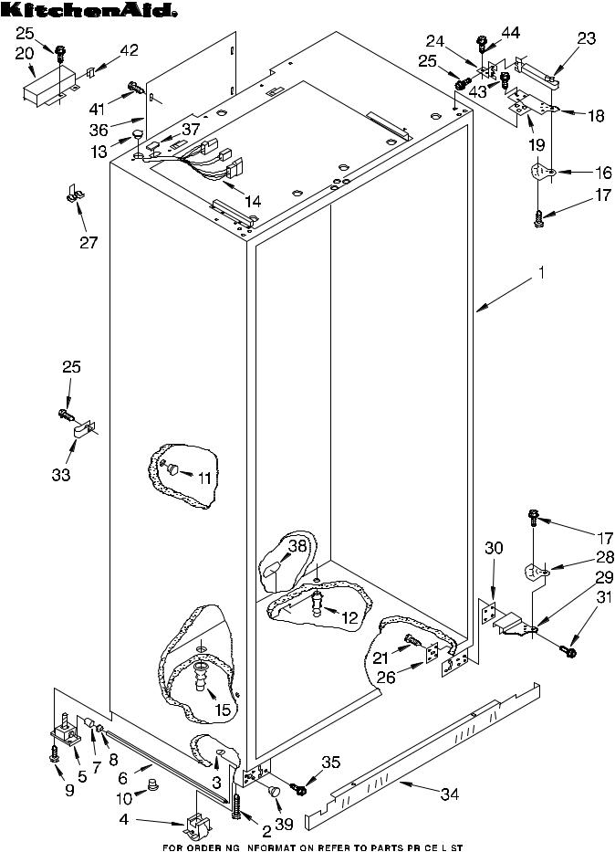 KitchenAid KSSS36DAW05 Parts List